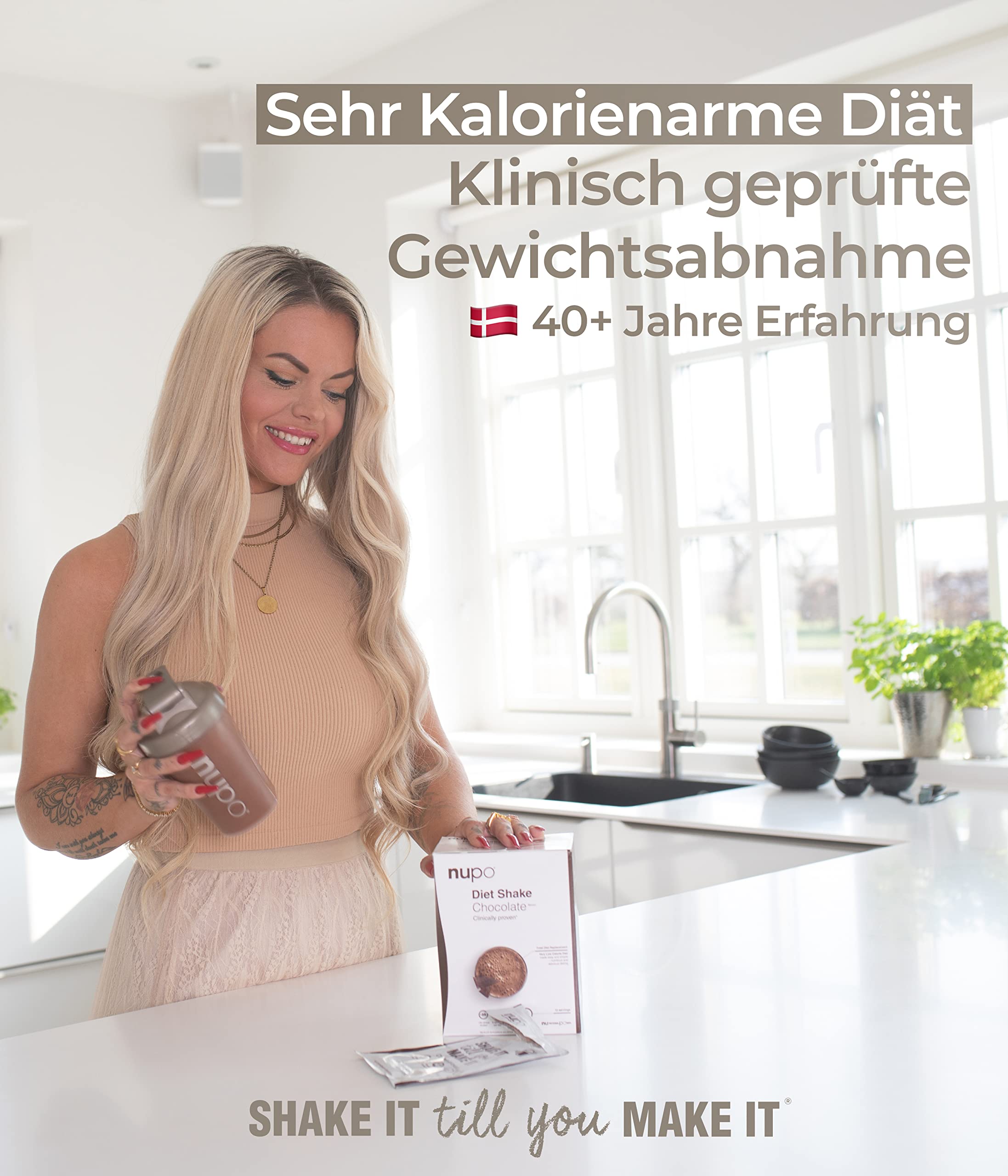 NUPO® Diät Shakes zum abnehmen [PROBIERPAKET mit SHAKER] - 7x Abnehm Shake 3x Diät Suppen & 5x Meal Replacement - Trinkmahlzeit zum abnehmen