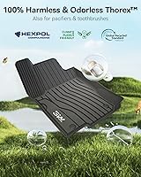 Vista 143 de 3W Alfombrillas de suelo aptas para Benz E-Class 2017-2023 TPE para todo tipo de clima, ajuste personalizado para E300, E320, E400, E350, E63, E550