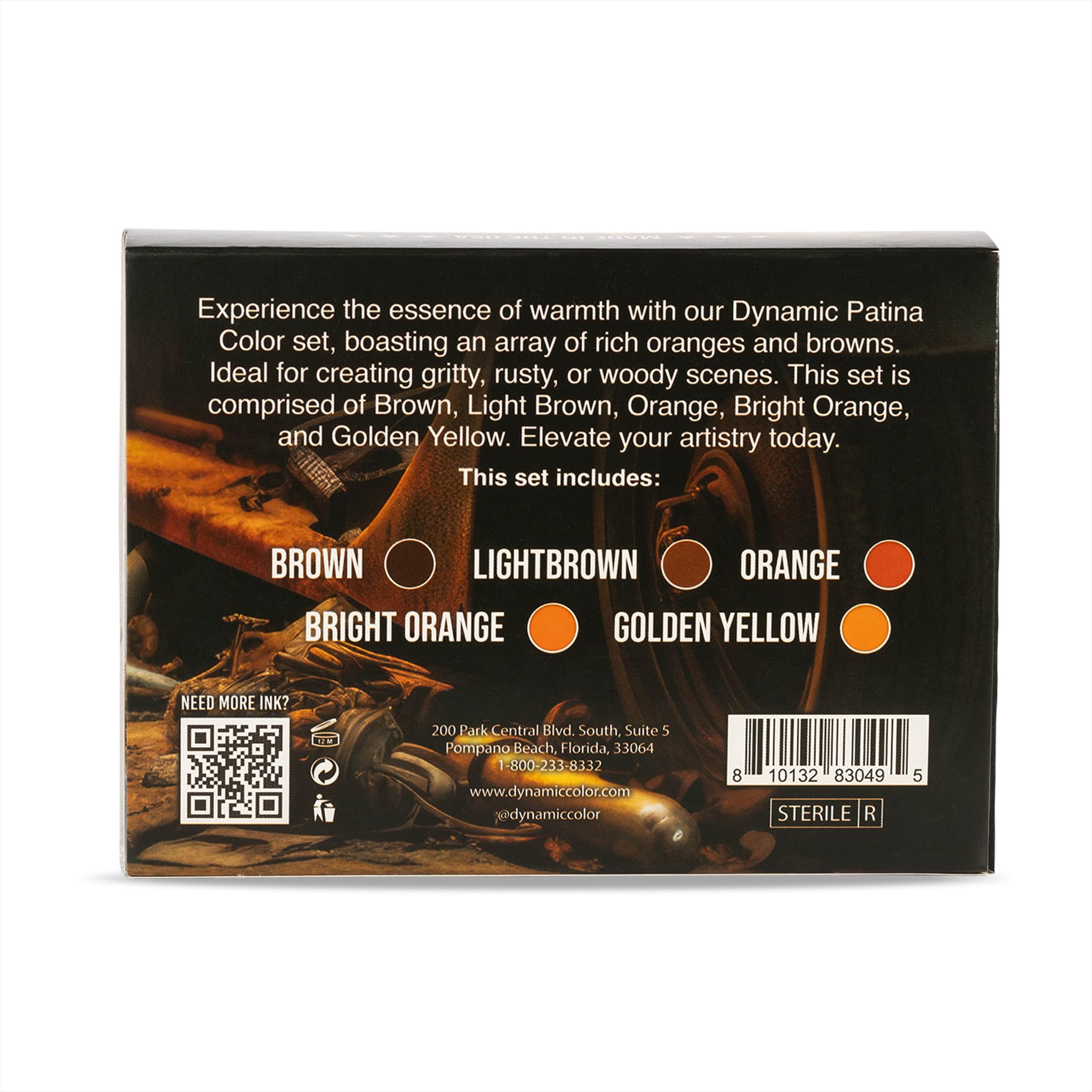 Dynamic Color Co- Patina 1oz Color Set, Made in USA