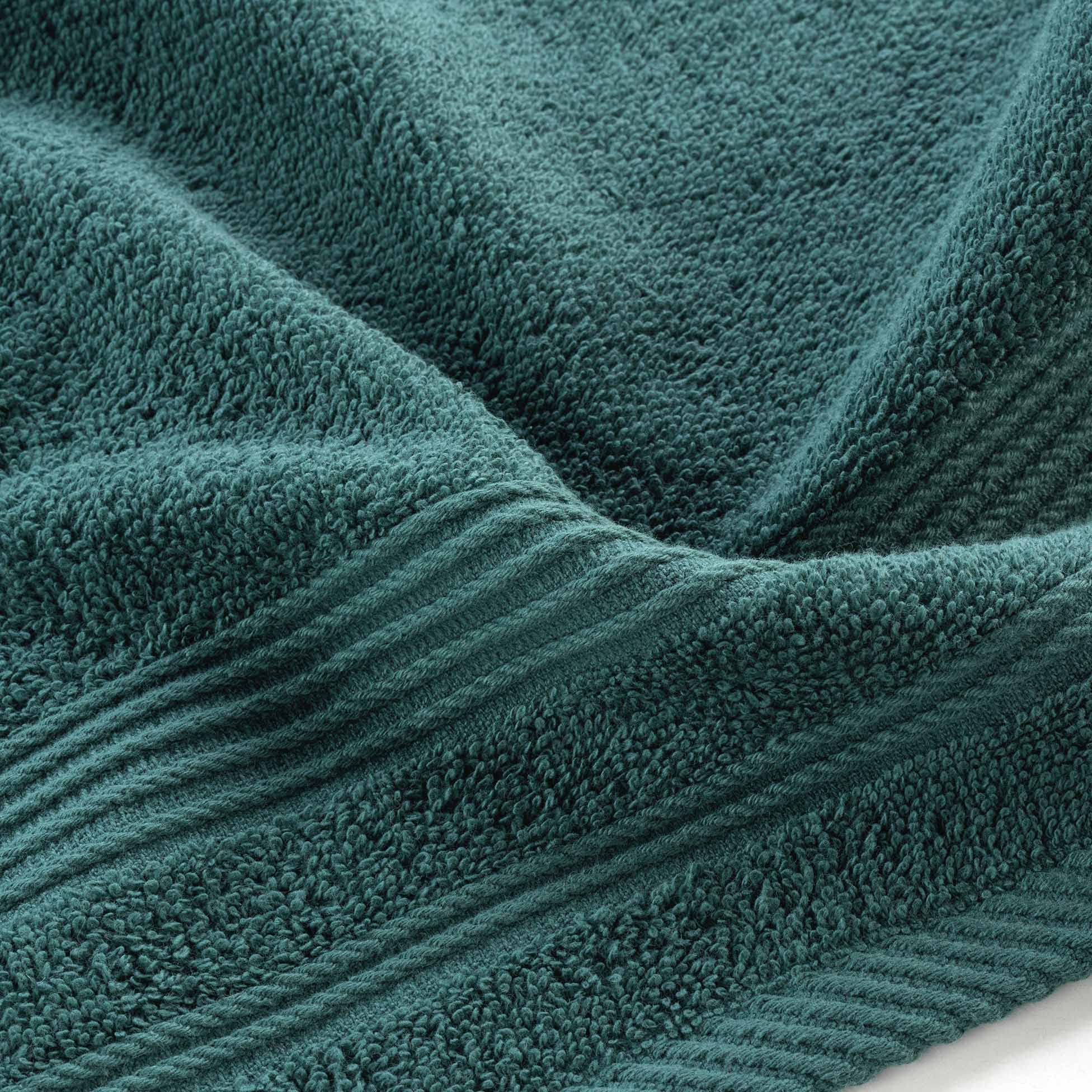 Douceur d'Intérieur, Toalla Invite 30 x 50 cm, Esmeralda, 100% algodón, Tendresse
