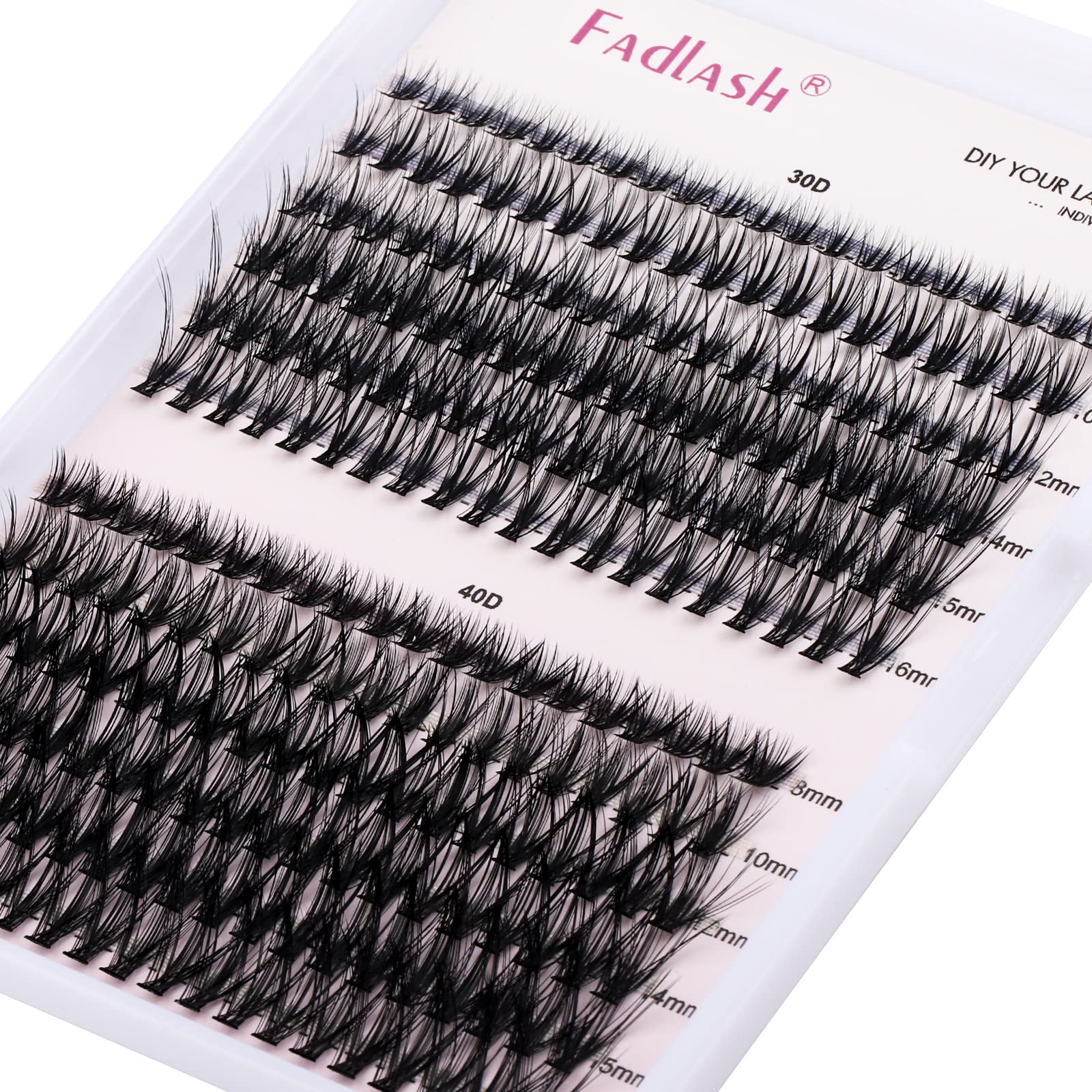 FADLASH Lash 120pcs 0.07mm D Curl 8-16mm 40D Mixed Trays Customizable DIY Eyelash Extensions for Beginners — view 61