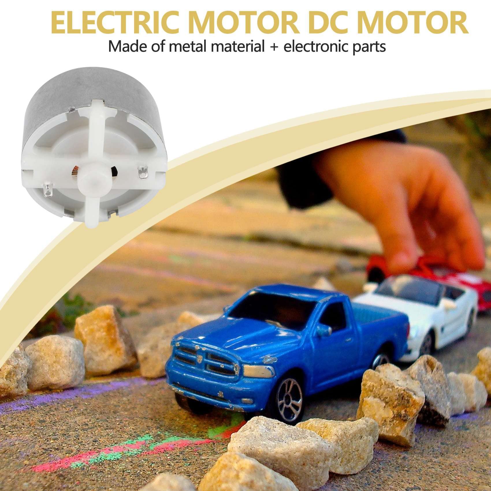 500 TB-12560 DC1.5-12V 2700 min Vitesse de rotation à vide 32 mm Diamètre Moteur DC Argent
