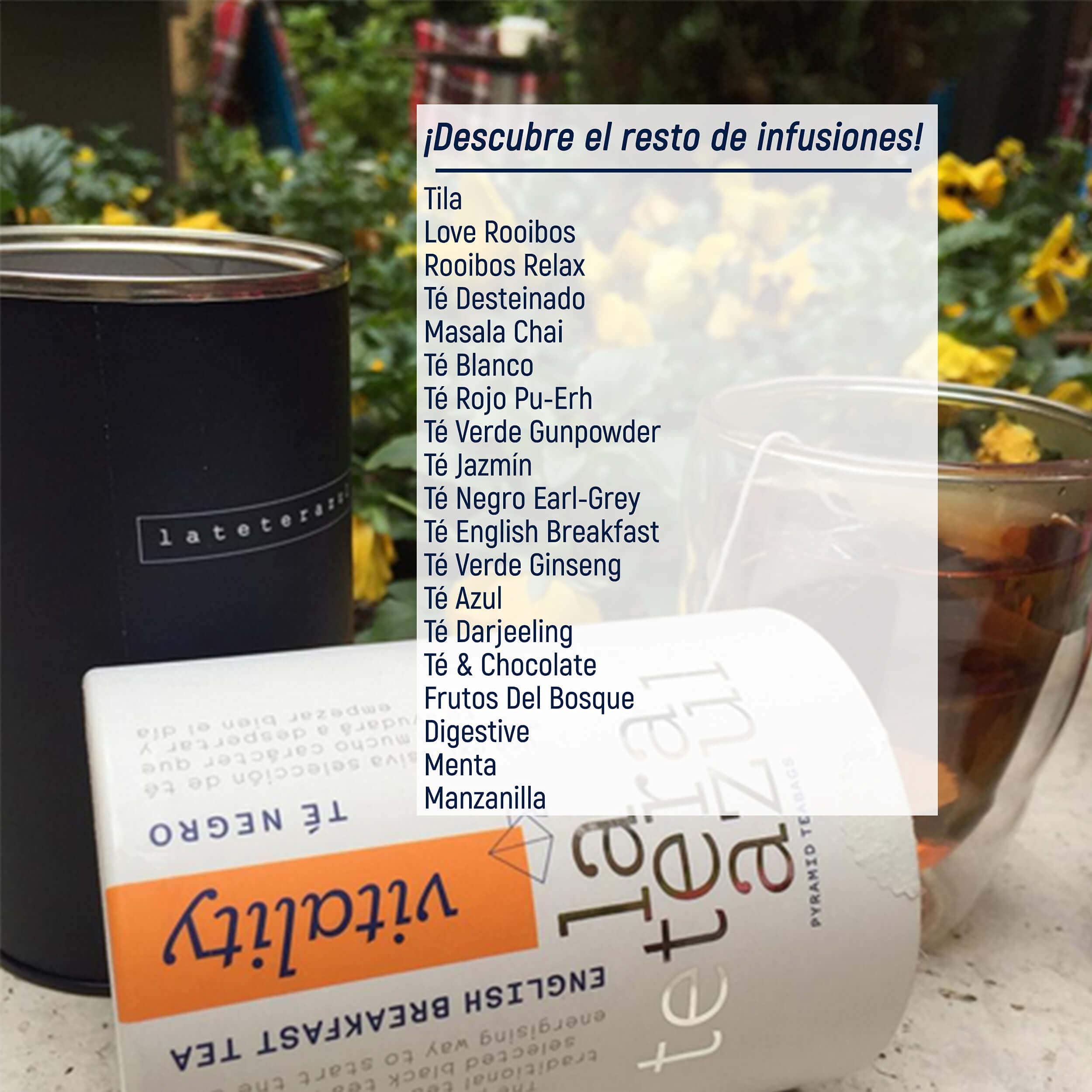 LA TETERA AZUL Infusión De Frutos Del Bosque Premium. Hibisco, Uva, Arándano, Grosella Negra Y Saúco. Frutos Del Bosque Y Frutos Rojos. Bote De 20 Pirámides. — view 7