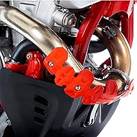 Vista 7 de Polisport Armadillo - Protector de tubería - Negro, construcción ligera de PA/ABS, ajuste universal para tubos de escape de 2 tiempos, resistente al