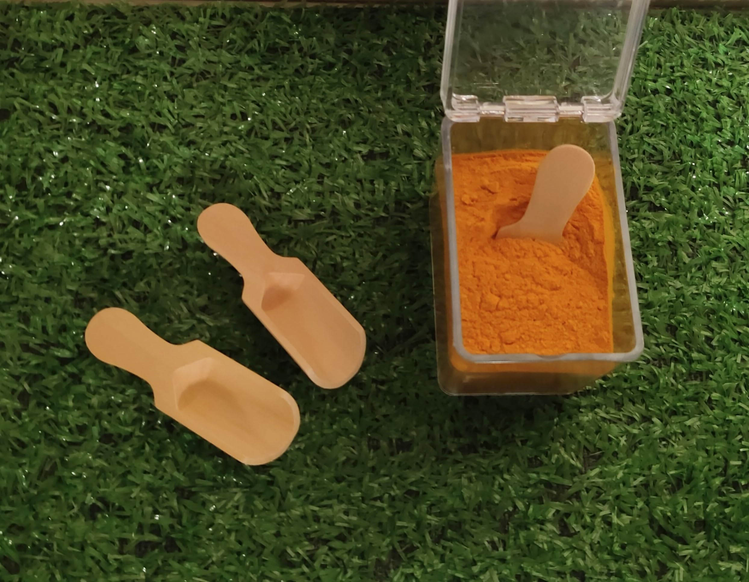 ZAEGO Multi Use Wooden Scoops Spoons Measuring Modern Design Cooking Accessories Use for Home, Salt, Spices, Sugar, Coffee, Tea, Kitchen, Restaurants. - (6 PCS) 3