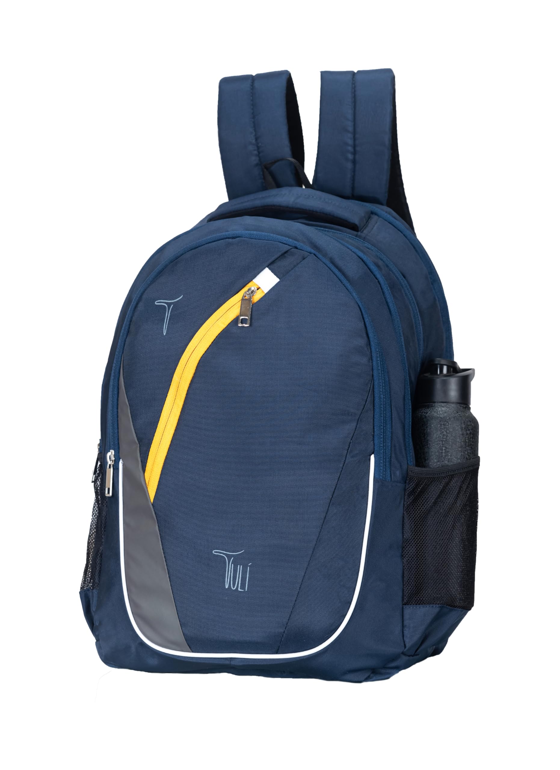 Tuli Durable Adult School Backpack | Multiple Compartments | Ergonomic Design | Padded Laptop Sleeve | Ideal for College and Work (Pack Of 1) (Navy Blue) (B0D4QJS2DC) Amazon Price History, Amazon Price Tracker