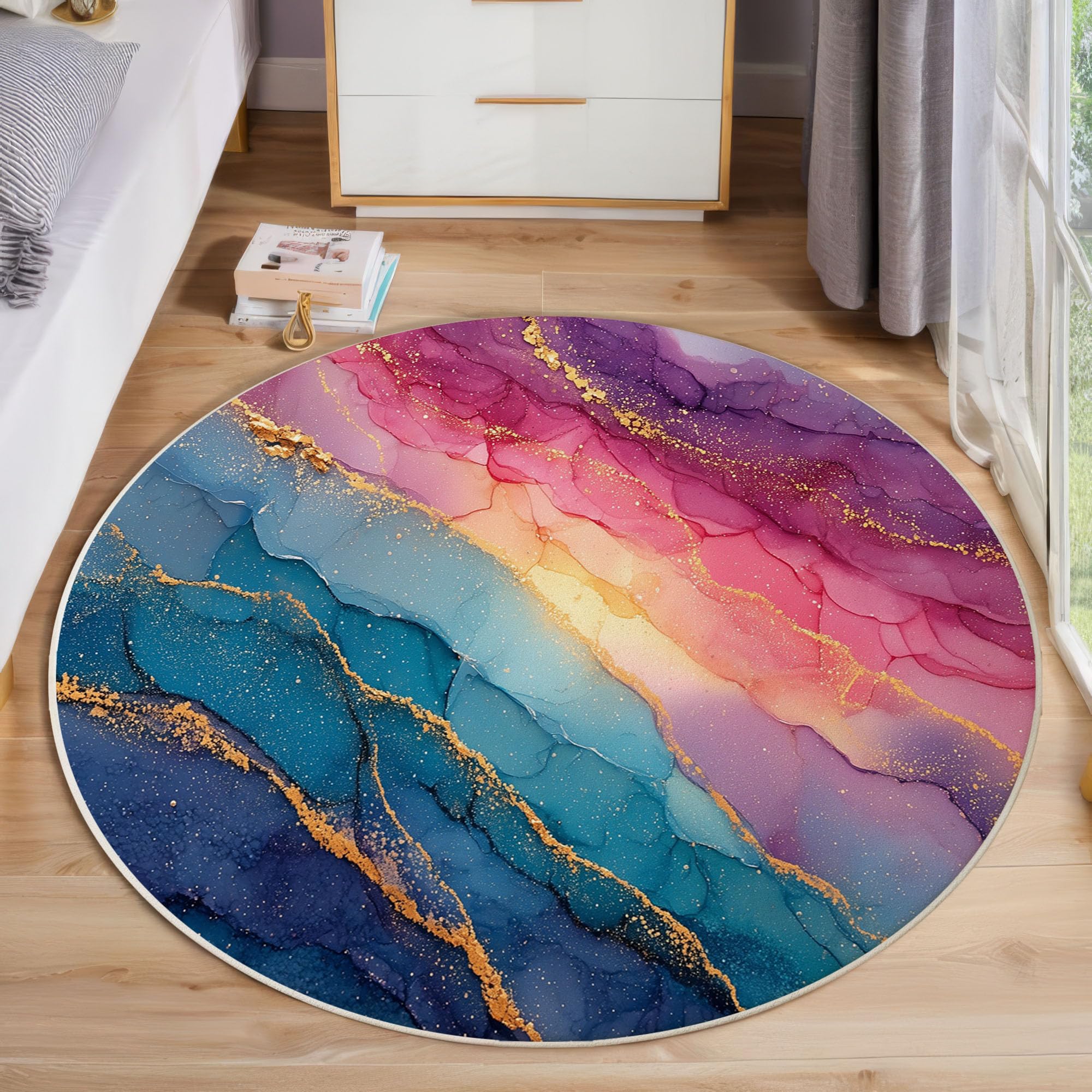 Tapis bleu violet antidérapant pour protéger votre carrelage de cuisine avec élégance