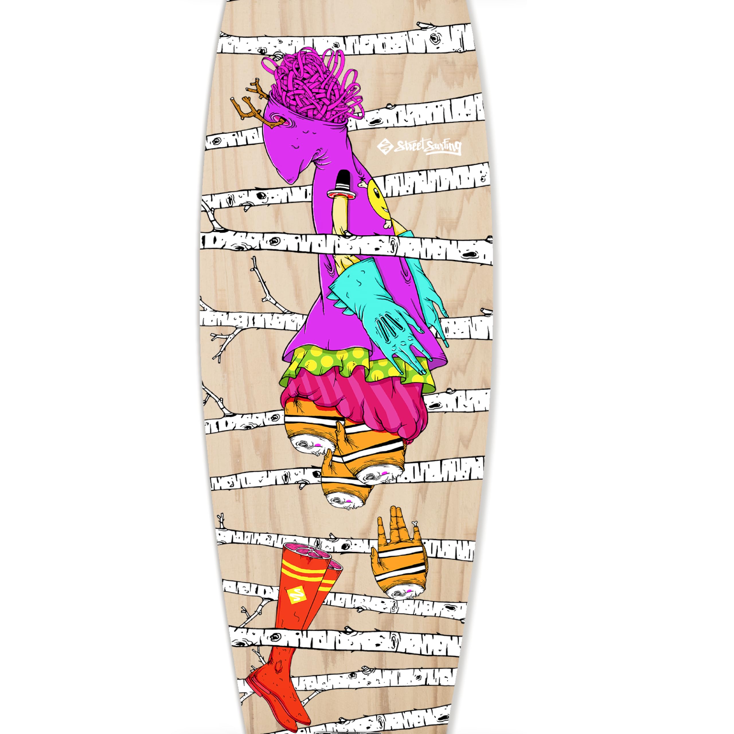 Longboard Street Surfing Pintail – Woods 101 cm