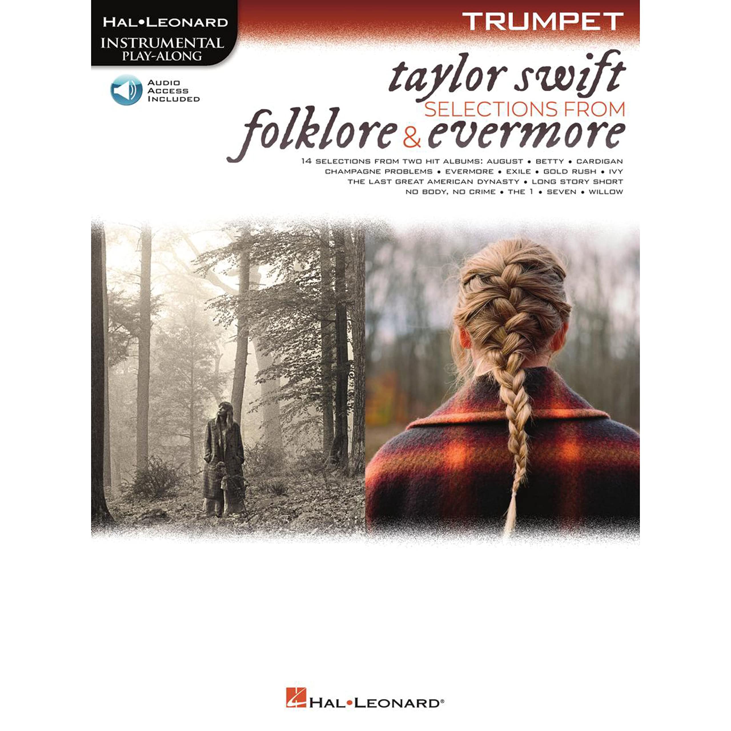 Taylor Swift - Selections from Folklore & Evermore Trumpet Play-Along Book with Online Audio (Hal Leonard Instrumental Play-along)