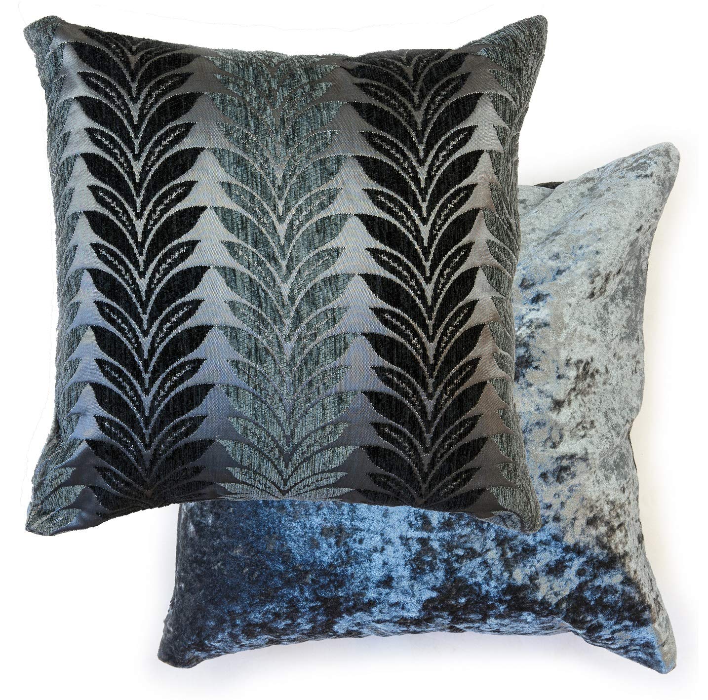 Emma Barclay Willow - Cushion Cover in Charcoal - 17x17 (43x43cm)