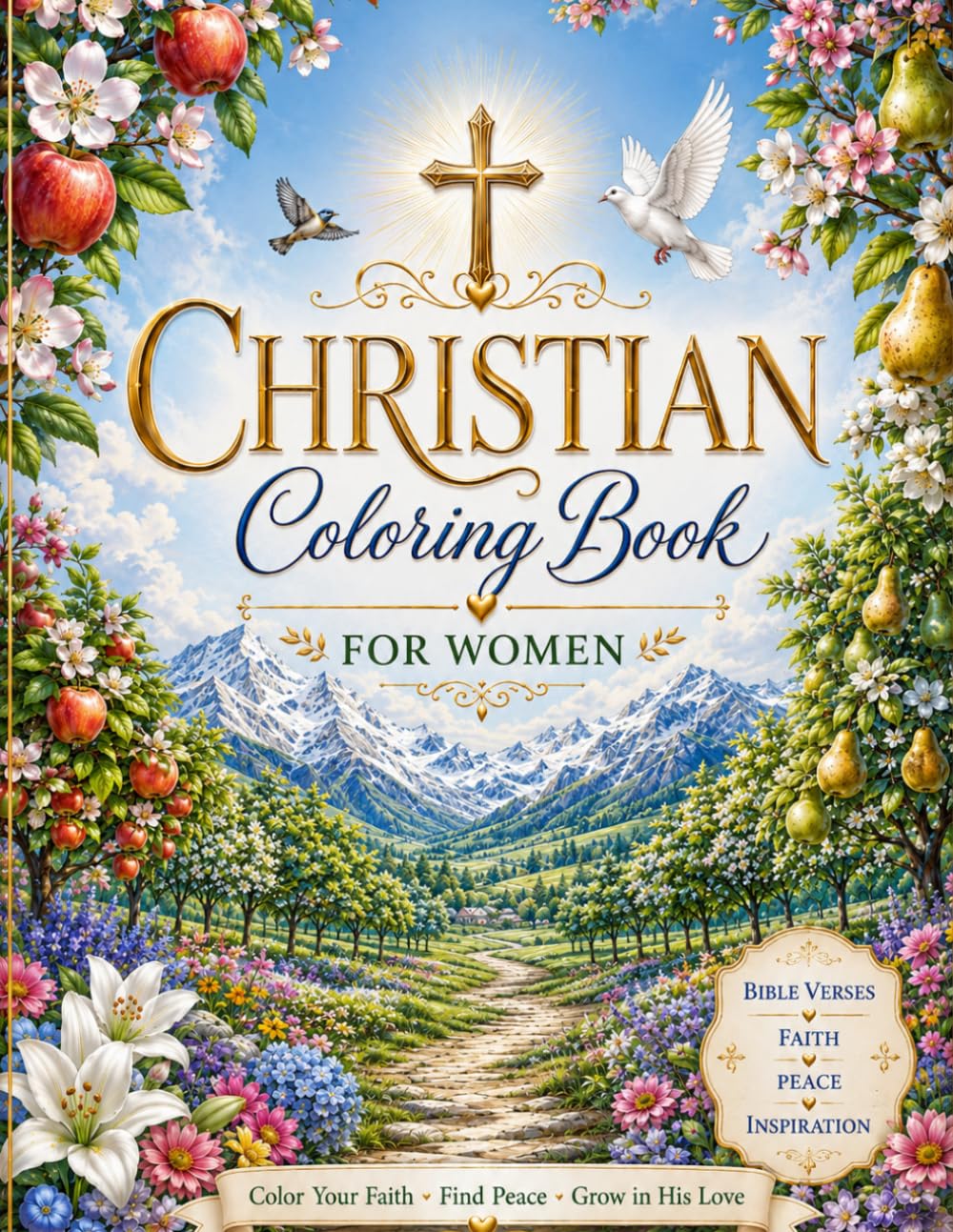 Christian Easter Coloring Book for Adults: Faith-Inspired Designs for Relaxation and Reflection