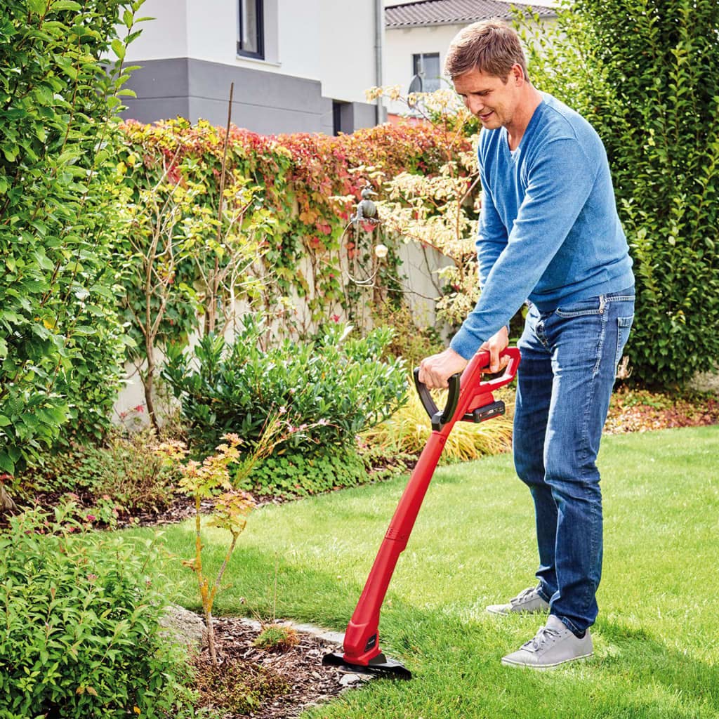 Einhell recortabordes a batería - GC-CT 18/24 Li P-Solo Power X-Change. 8500 rpm, ancho de corte de 24 cm, carcasa y empuñadura resistente a los impactos, incl. 20 cuchillas, sin batería/cargador