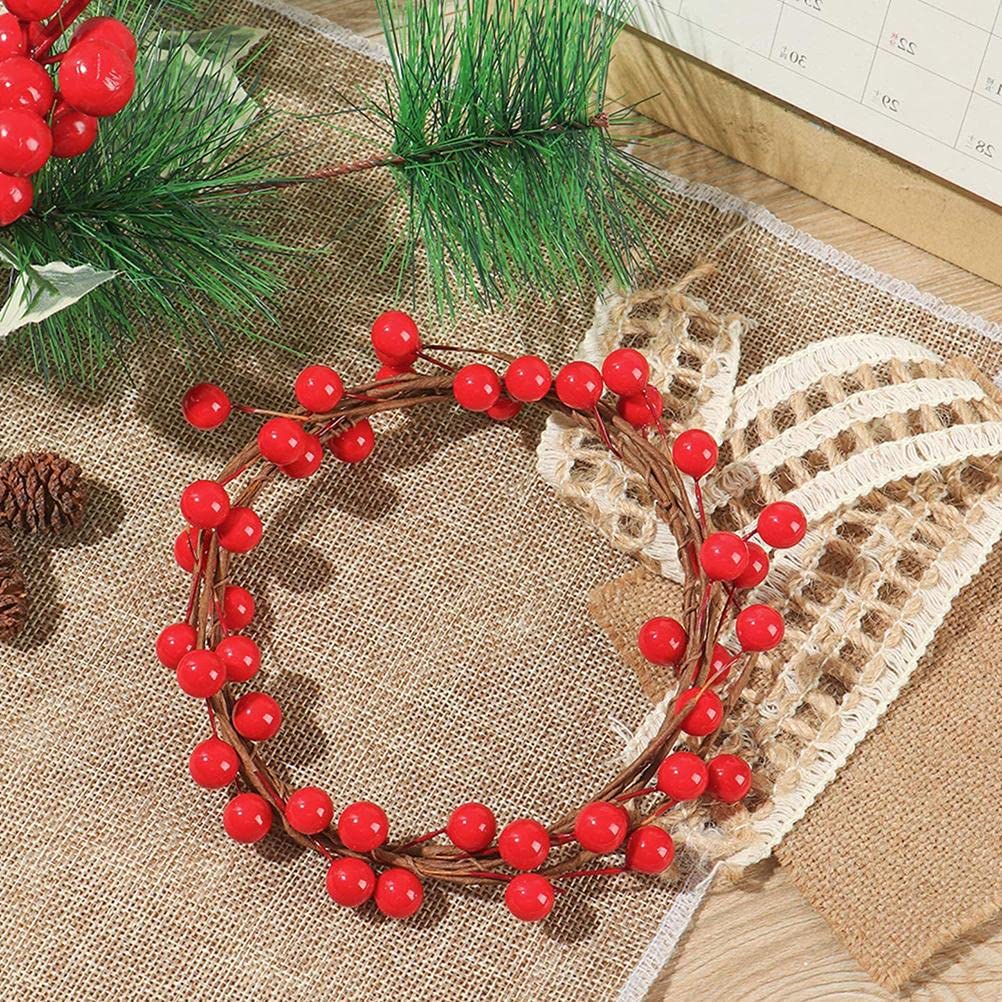 Amazon | Wtimaal クリスマスベリー 人工赤いフルーツ DIY 赤い実