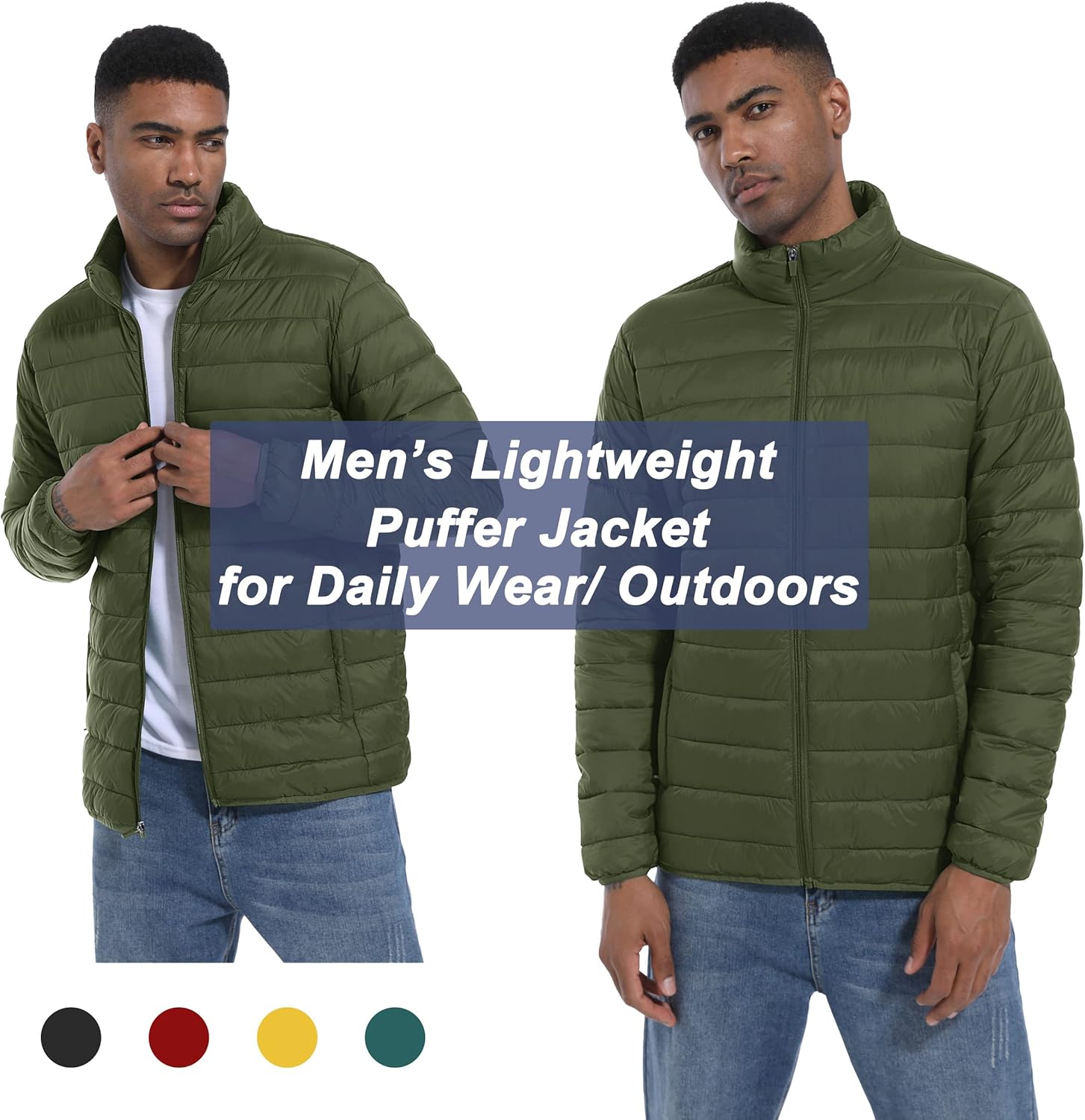 MAGCOMSEN Men's Puffer Jacket Lightweight Warm Winter Coats Water Repellent Windproof Insulated Jacket - Image 7