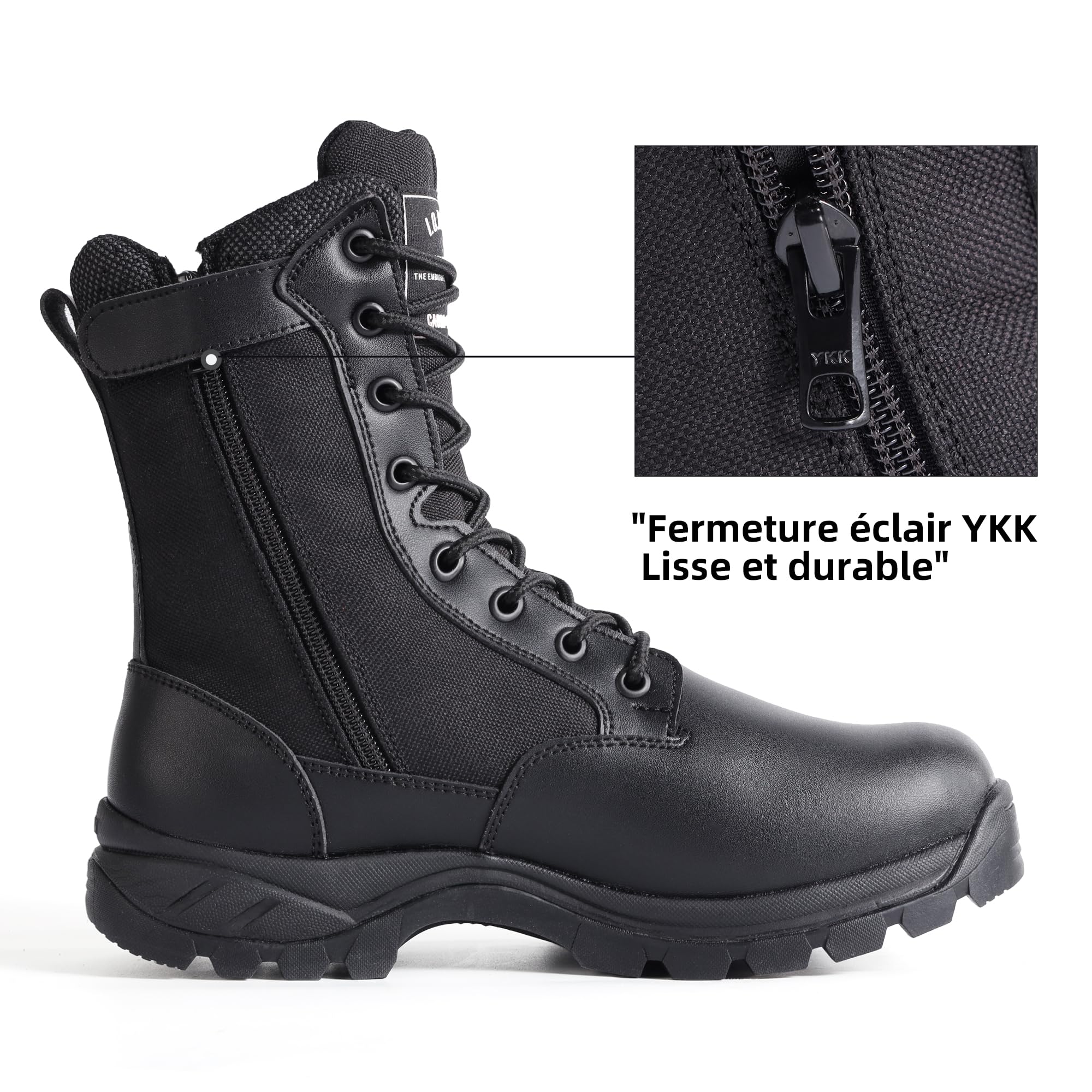 Bottes de Militaires travail tactiques Hommes légères rangers de Randonnée moto combat montante bottines cuir Avec fermeture éclair