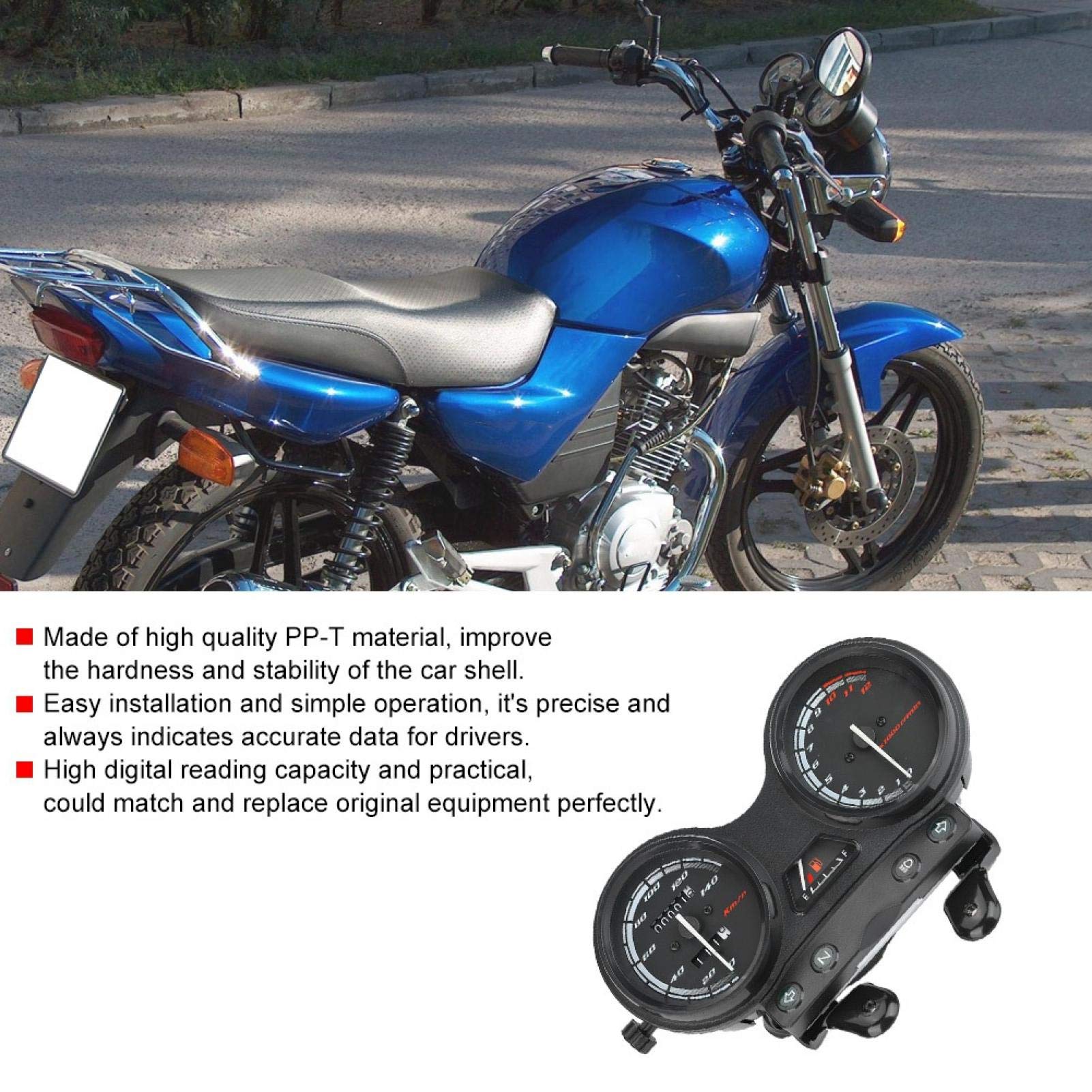 Pour Compteur YBR 25 Tachymètre De Moto Compteur De Vitesse Haute Précision Odomètre Numérique omique Instrument De Moto Fiable Avec Affichage Cl Pour YBR 25 Accélérez Votre ure!