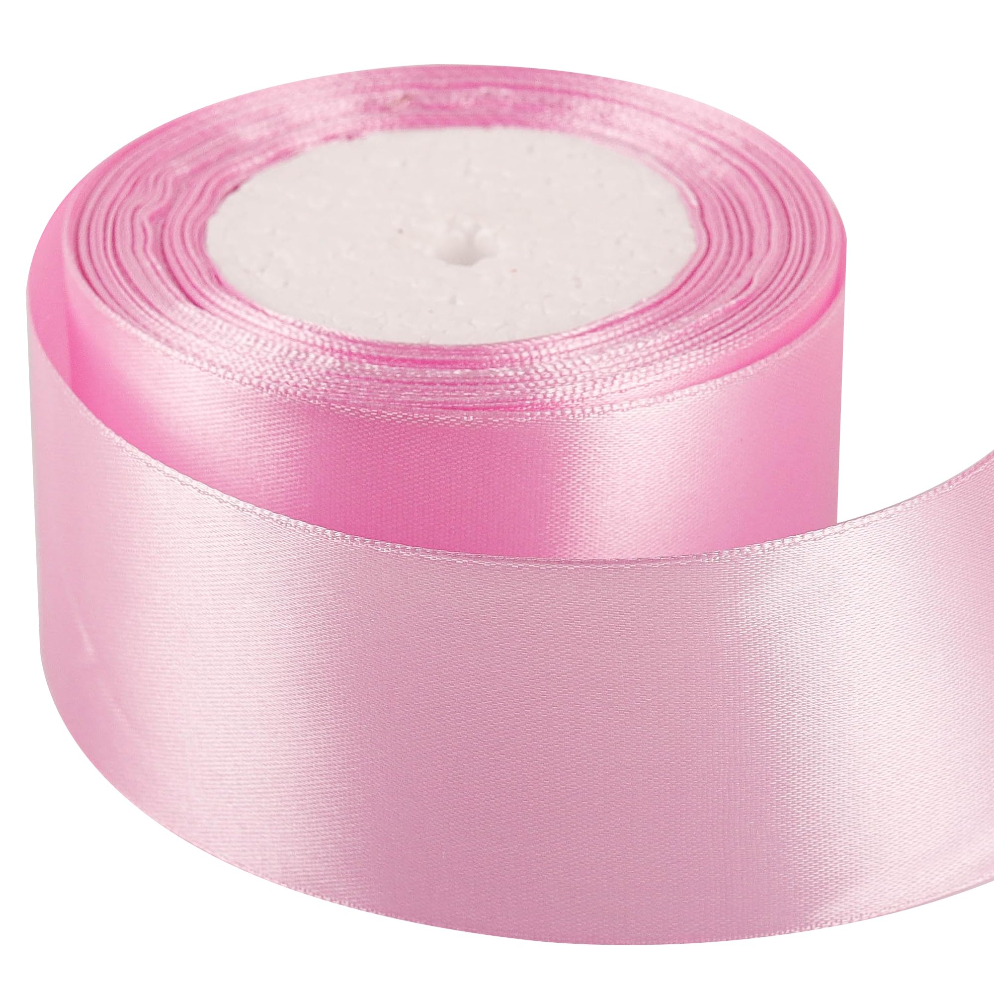 50mm Purple Pink Ribbon for Gift Wrapping 25M,Purple Pink Satin Ribbon Fabric 50mm Thick Ribbon for Crafting Hair Bow Christmas Polyester Ribbon Cake Wedding Party Balloon Car Ribbon Decoration