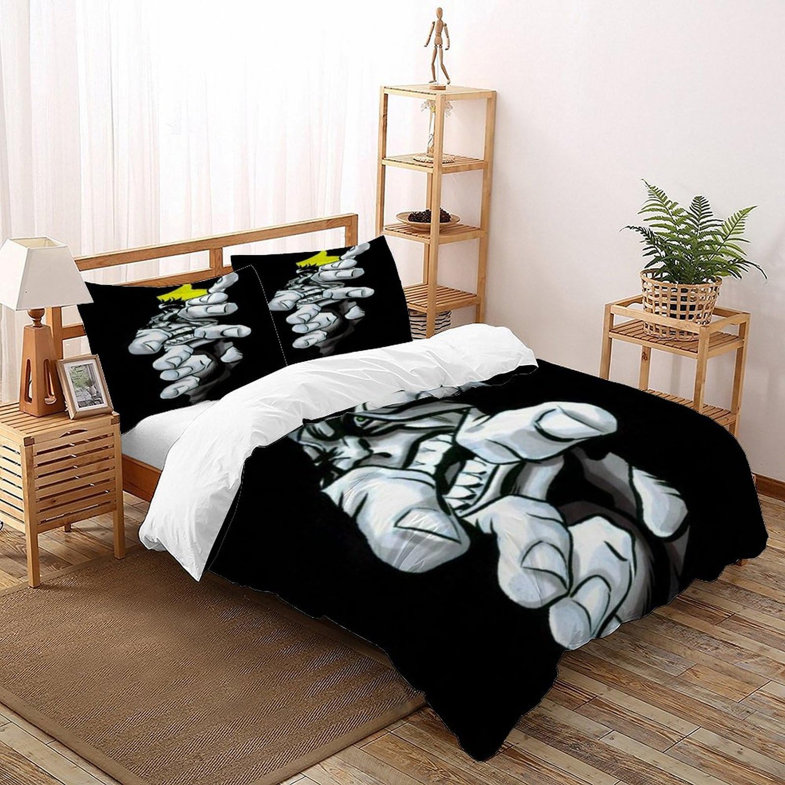 Housse de couette moderne 200x200 Déchirer la Cage parure de lit double enfants et ados