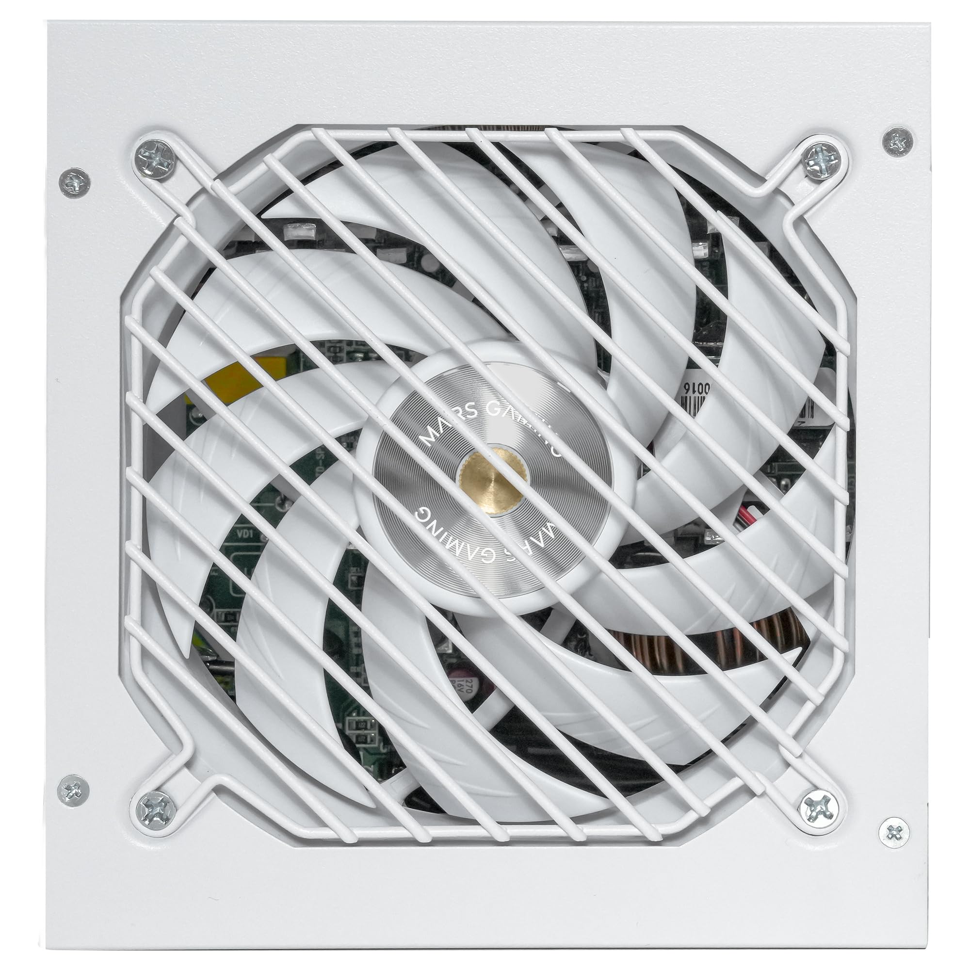 Alimentatore Mars Gaming MPB1200PSI 1200W, 80 Plus Gold, Modulare, Bianco