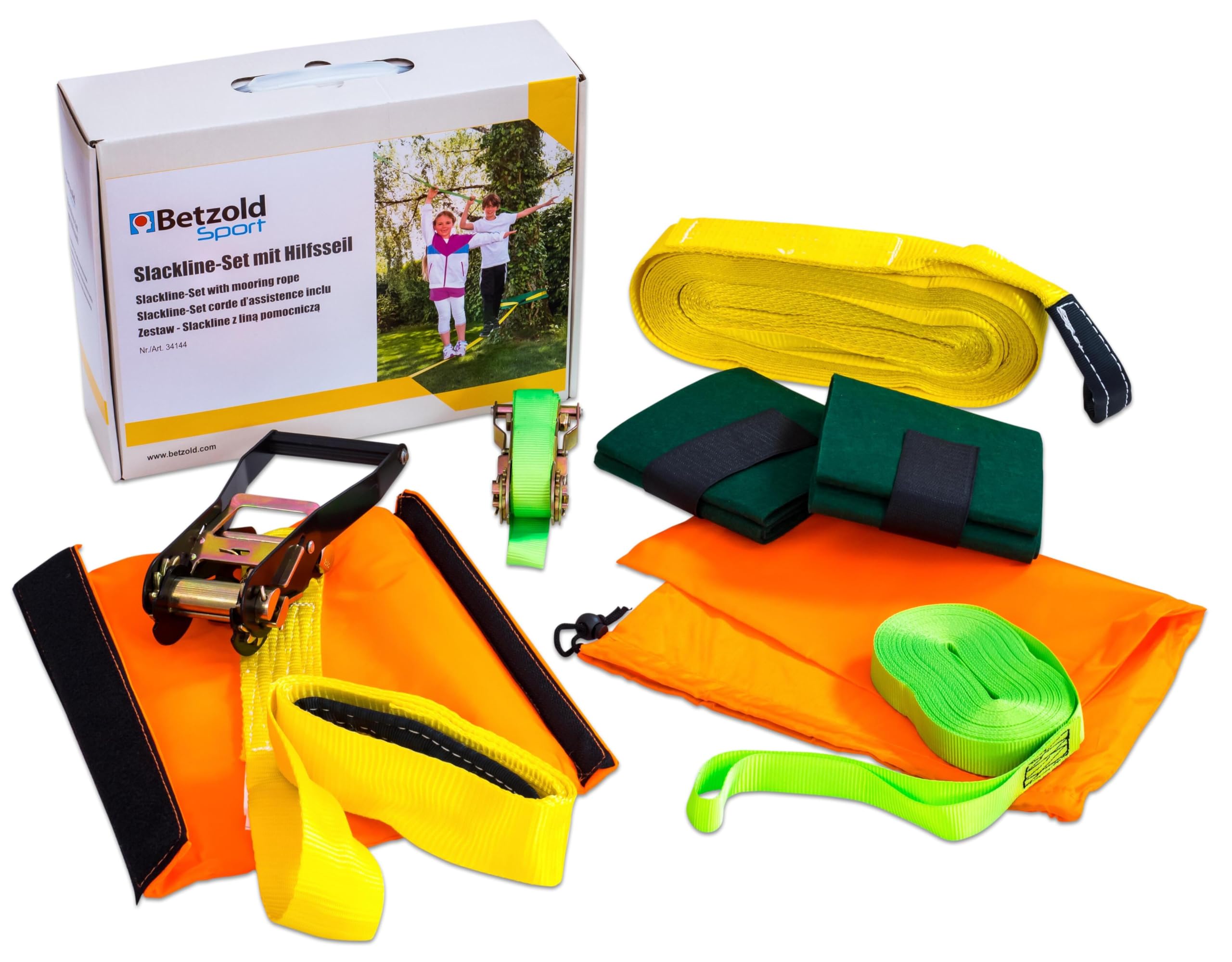 Betzold Slackline-Set 15 m – Balancierseil für Anfänger
