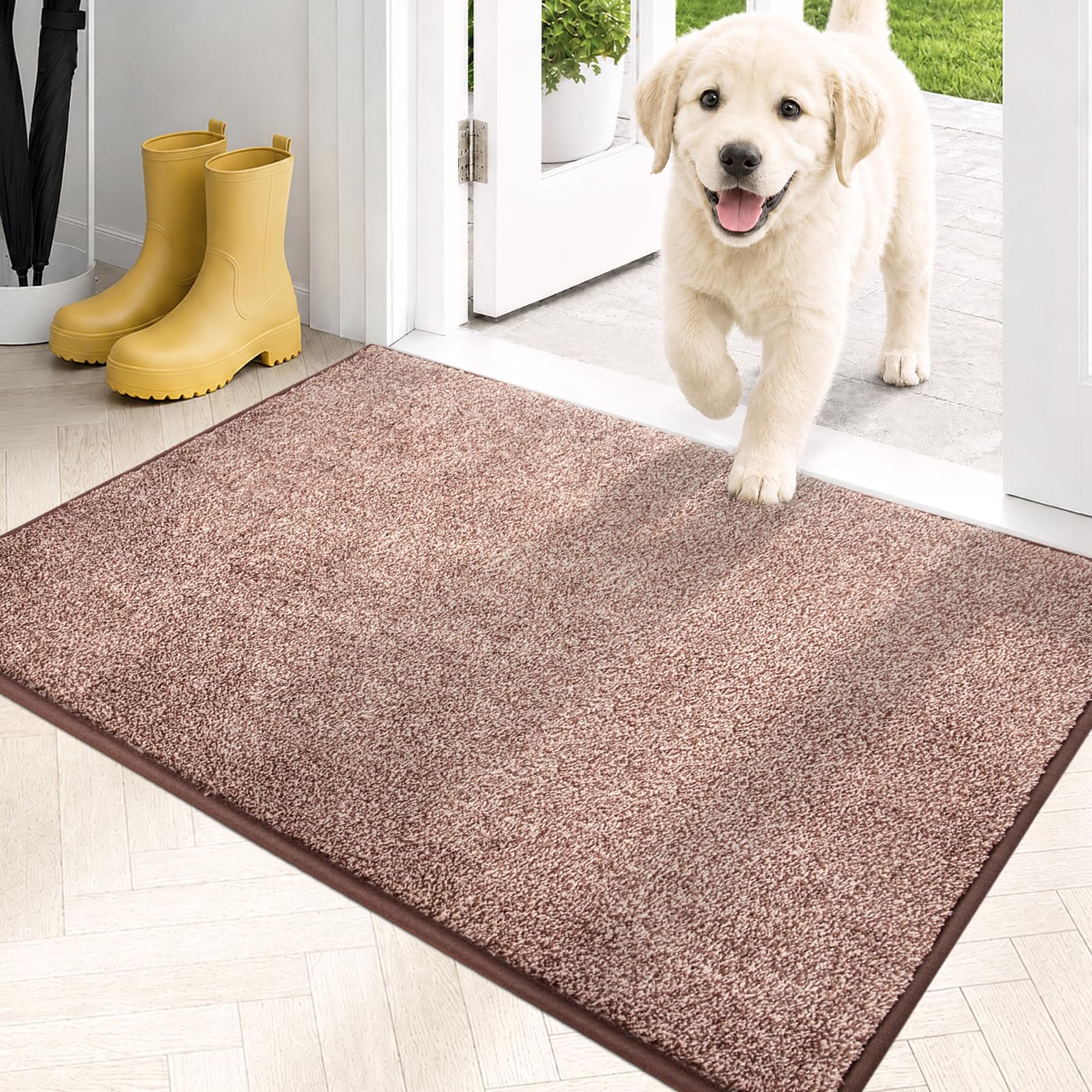 Tapis anti-saleté PURRUGS pour stopper l'eau des chaussures mouillées