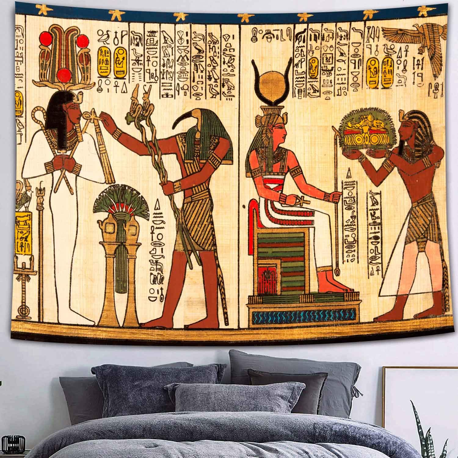 Amazon.co.jp: エジプトの神々のタペストリー 古代ファラオ