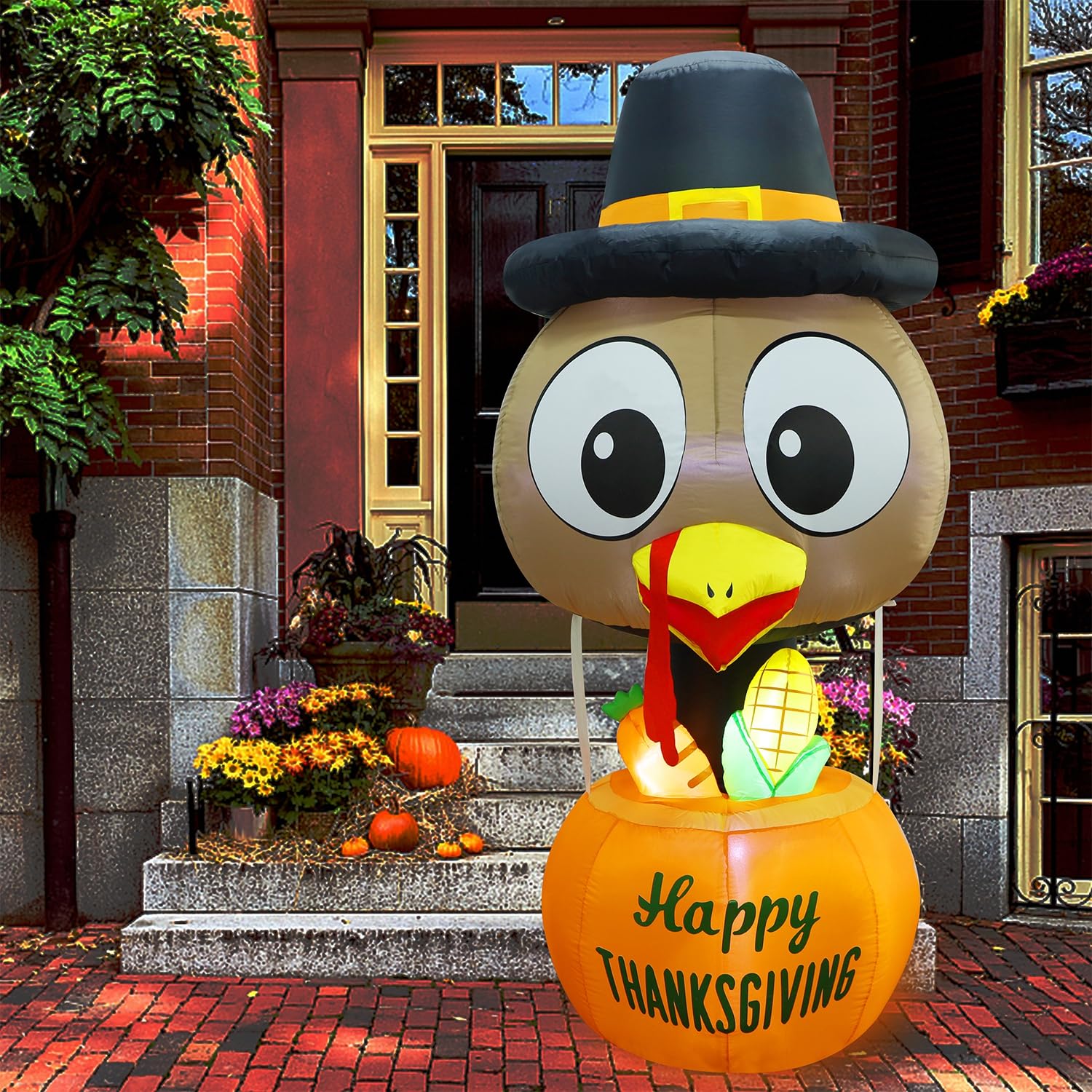 Jumbo Inflatable Turkey Snapklik.com : 7 FT Thanksgiving Inflatable Turkey Hot Air Balloon ...