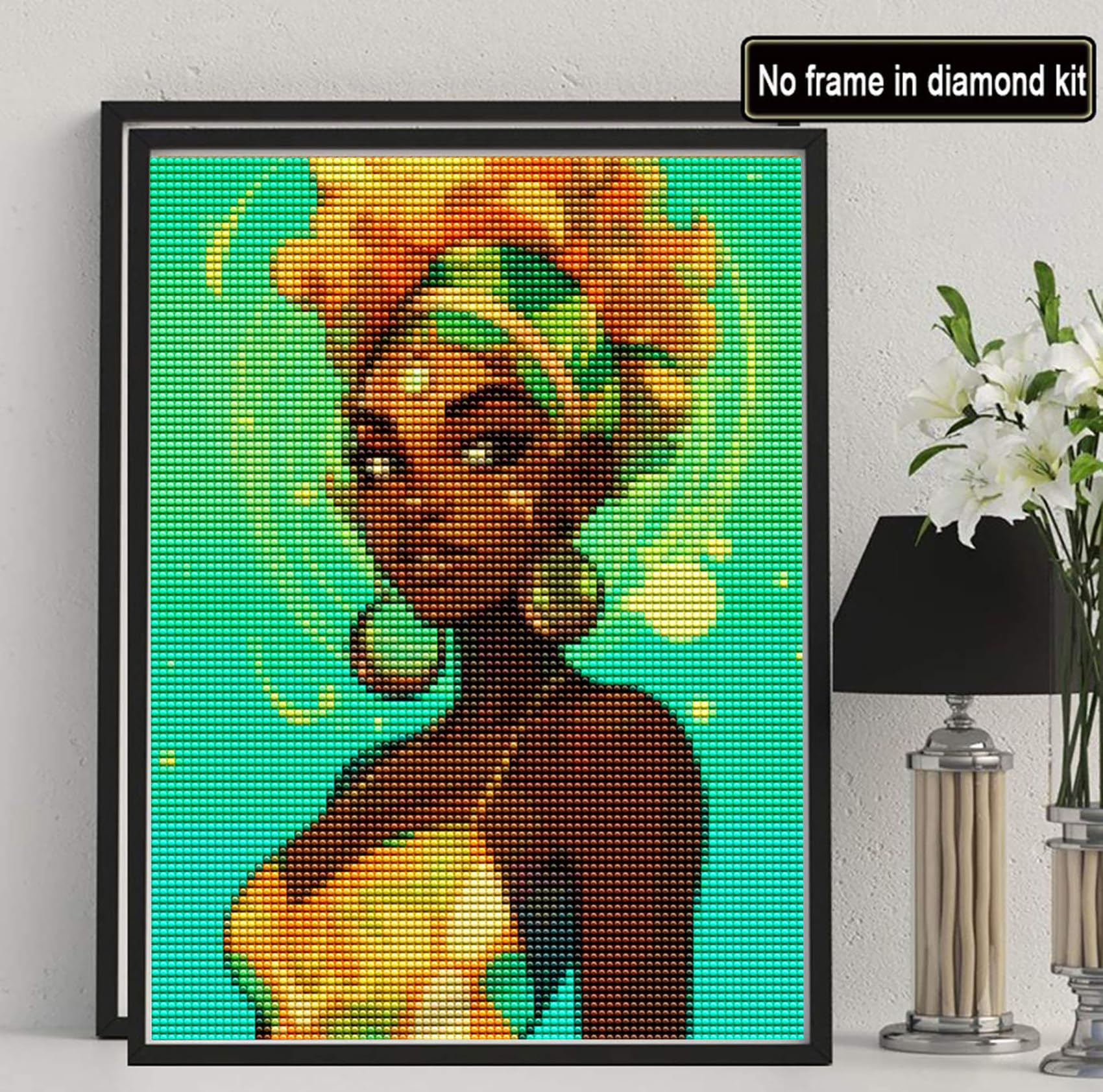 Reofrey 5D Diamond Art African American, Exotic African Women Girl Paint Diamond Painting Kits African American Full Drill Rhinestone Embroidery Cross Stitch Craft Decor 30x40 cm/12x16 inch?2 Pack?