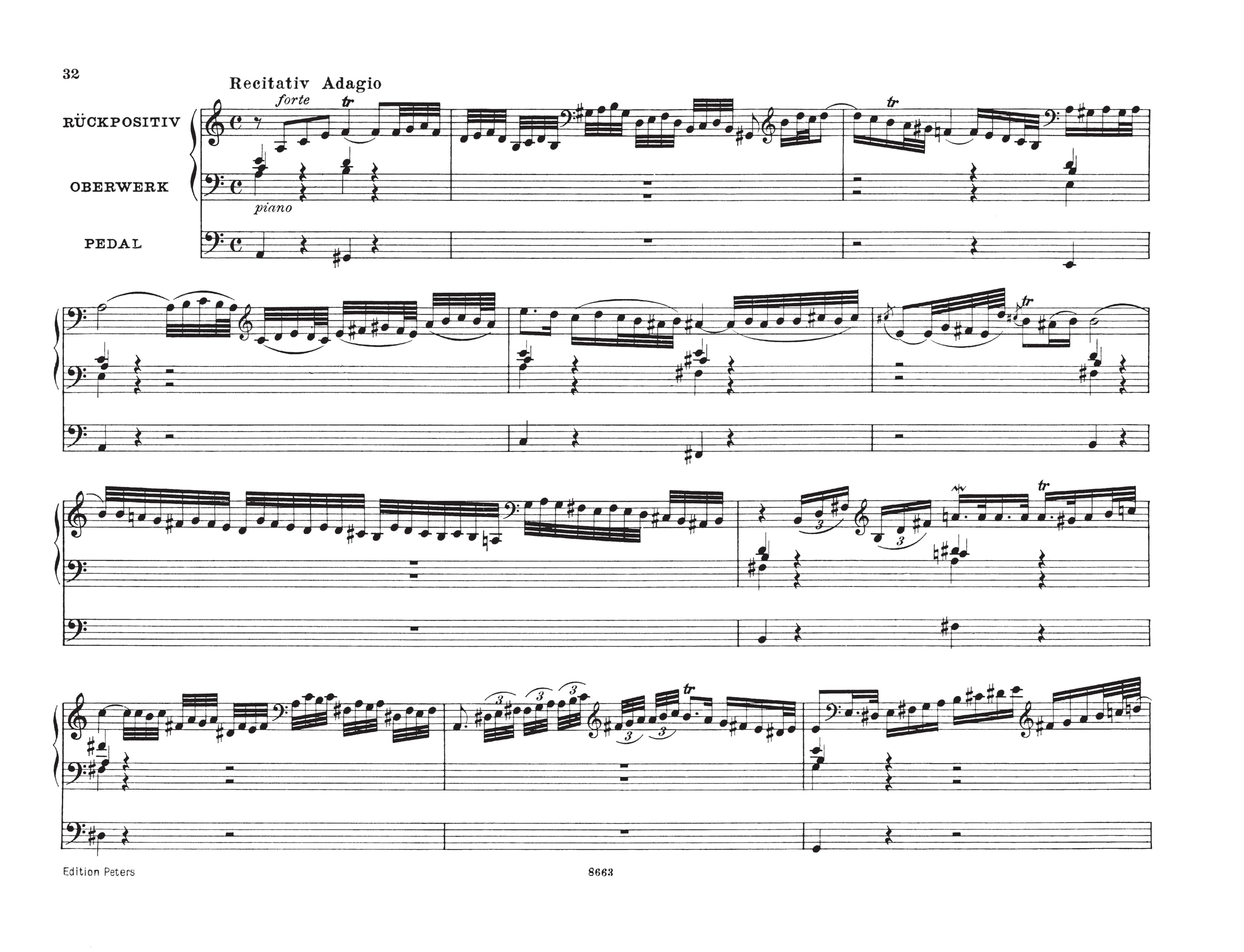 Orgelwerke in 9 Bänden - Band 8: Konzerte BWV 592-595 · 8 kleine Präludien und Fugen BWV 553-560 · Einzelwerke