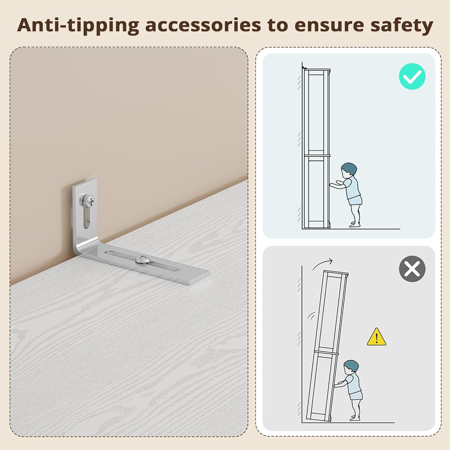 IRONCK Freestanding Closet System with 3 Wood Drawers, Modern Armoire Wardrobe with Adjustable Shelves & Hanging Rod, Walk-in Closet Systems Organizer for Small Closet, White