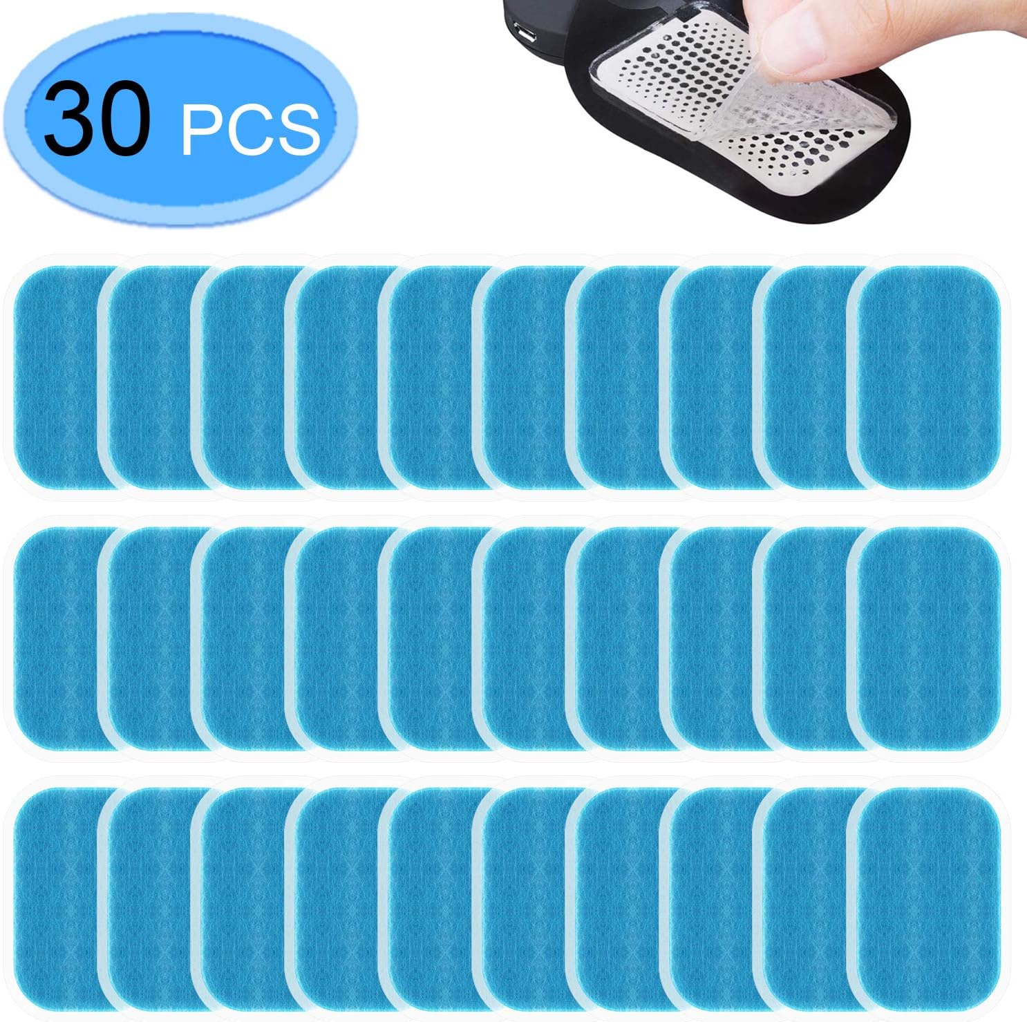MENOLY 30 Pcs (15 Packs) Abs Trainer Replacement Gel, Muscle Toner Pads, Abdominal Muscle Toner Gel Pads for Abs Toner, ABS Stimulator, Abdominal Muscle Trainer