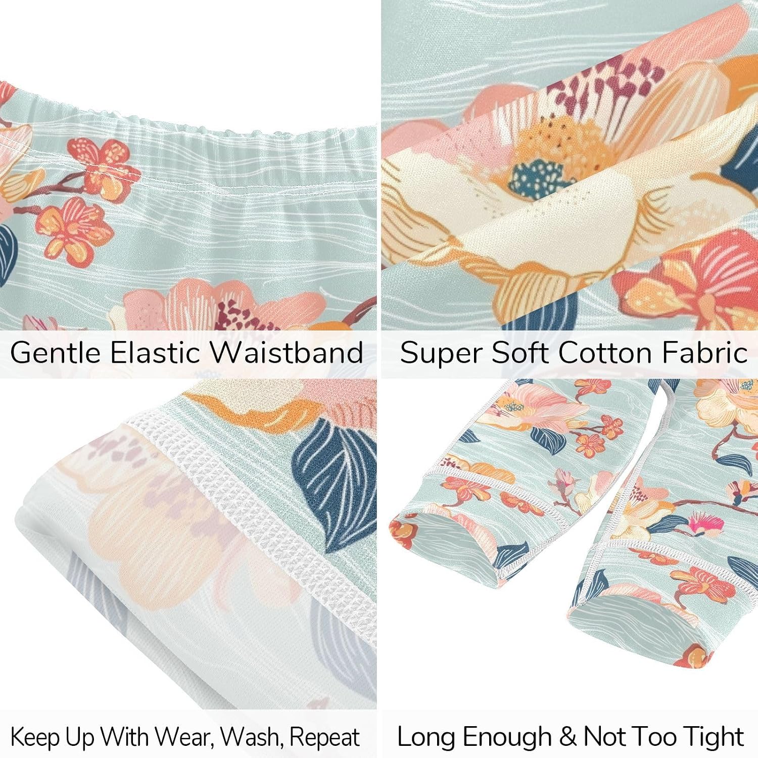 vvfelixl Baby Clothes Asian Style Floral Baby Bodysuits Set Unisex Short Sleeve Babys Pants Sets 0-3M
