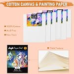 Nicpro 68PCS Acrylic Paint Canvas Set for Adults & Fluid Art Painting Supplies Kit with 24(0.4/OZ) Paints,Table Easel,8 Canvas Panels,12 Brushes,Paper Pad,Cleaning Cup,Sponge,Palette for Artist Beginner