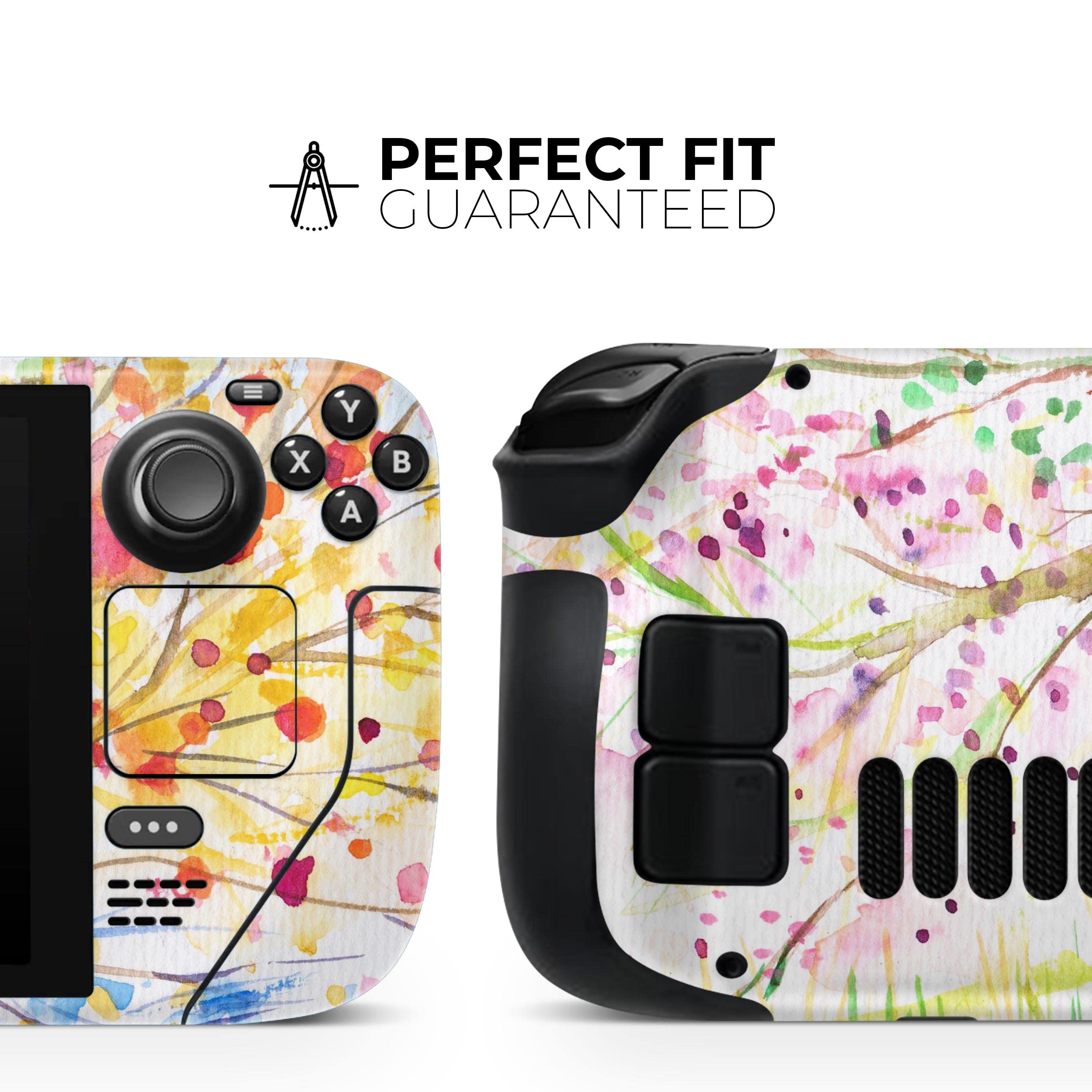 Design Skinz - Compatible with Steam Deck - Skin Decal Protective Scratch-Resistant Removable Vinyl Wrap Cover - Watercolor Vivid Tree