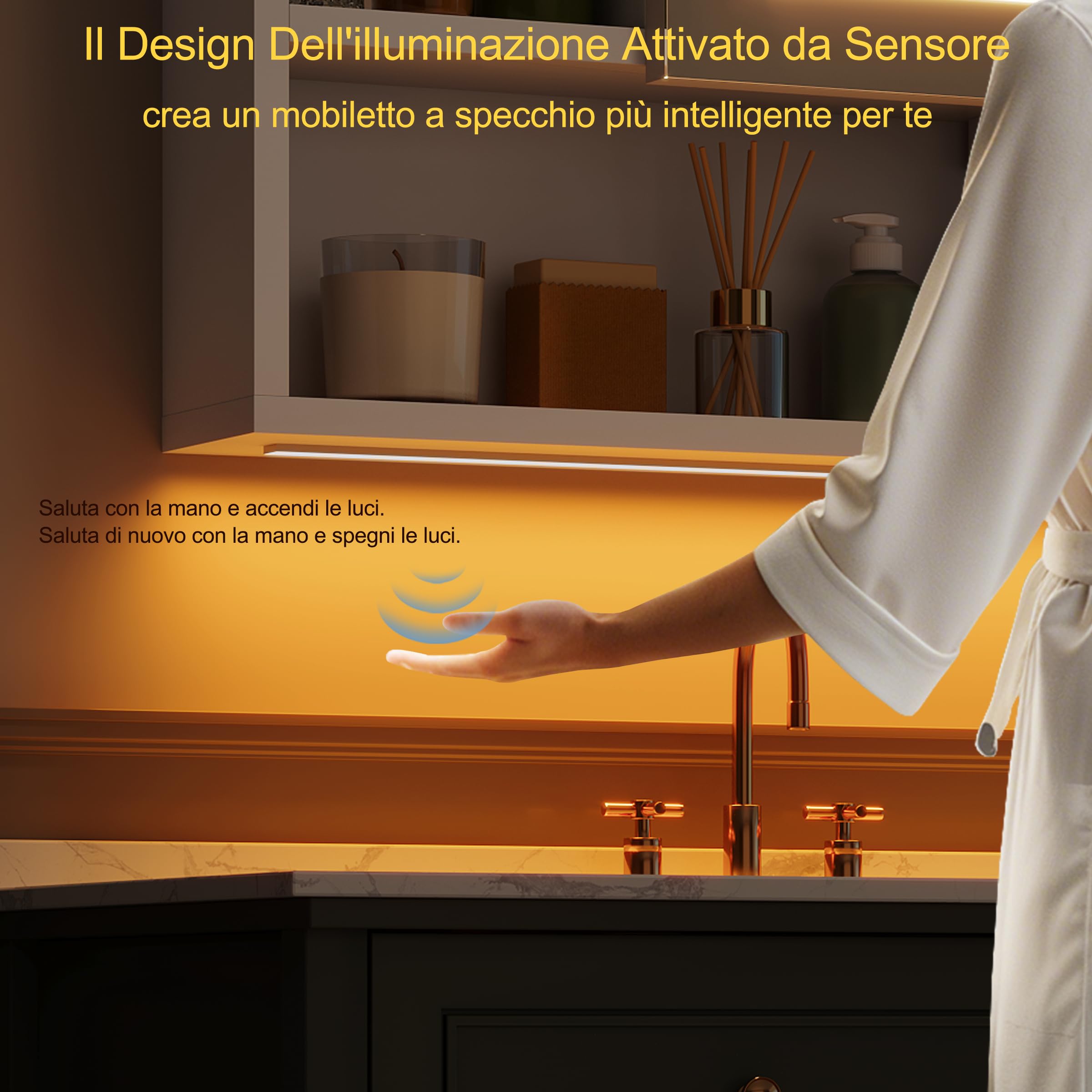 Specchio Bagno Contenitore con 3 Colori Luce e 2 AC/3 USB, Armadio Specchio Bagno con Deumidificazione con 1 Tocco e Funzione di Memoria & con Mensola Regolabile(70x80x16 cm,Bianco)