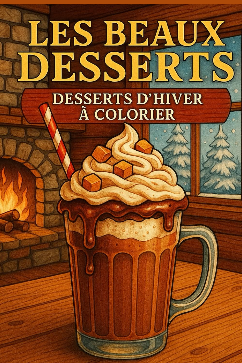 Les Beaux Desserts: Desserts d’Hiver à Colorier