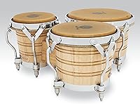 Vista 5 de Latin Percussion LP202-AW Bongo Tambor Natural/Cromo