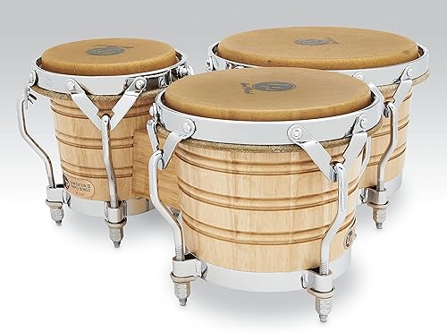 Miniatura 5 de Latin Percussion LP202-AW Bongo Tambor Natural/Cromo