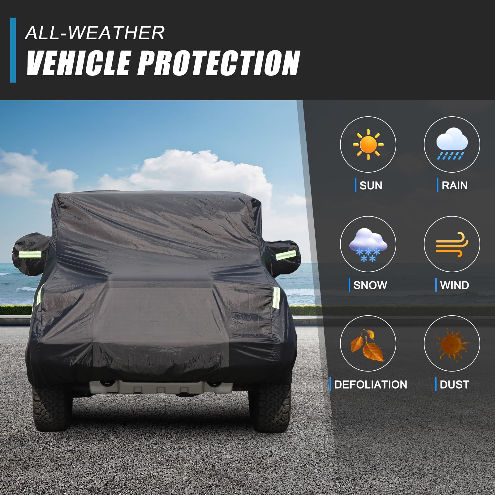 Tumukiw for INEOS Grenadier Exclusive Car Cover All Weather Waterproof Universal in All Seasons Snowproof Rainproof Premium Car — view 2