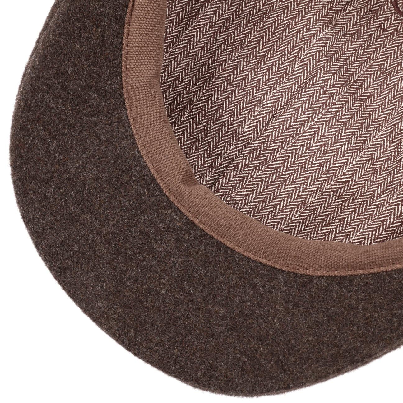 Stetson Texas Wool Gatsby Cap Schirmmütze meliert einfarbig Herren Herbst Winter