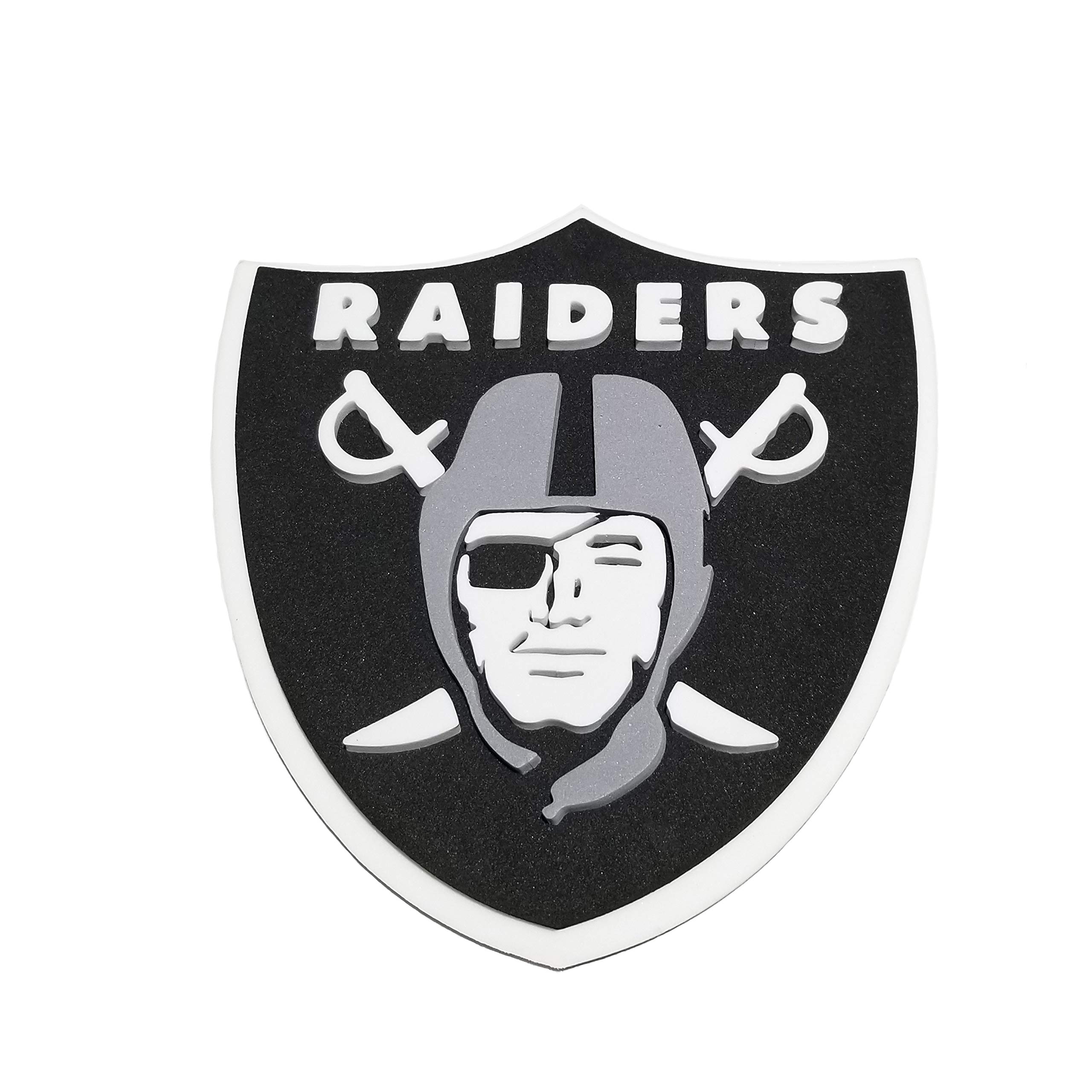 FanFave NFL Las Vegas Raiders Las Vegas Raiders NFL 3D Fanchain Magnet, Schwarz, One Size (FF6722)