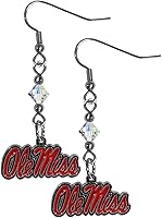 Vista 16 de Siskiyou Sports Pendientes colgantes de cristal de la NCAA