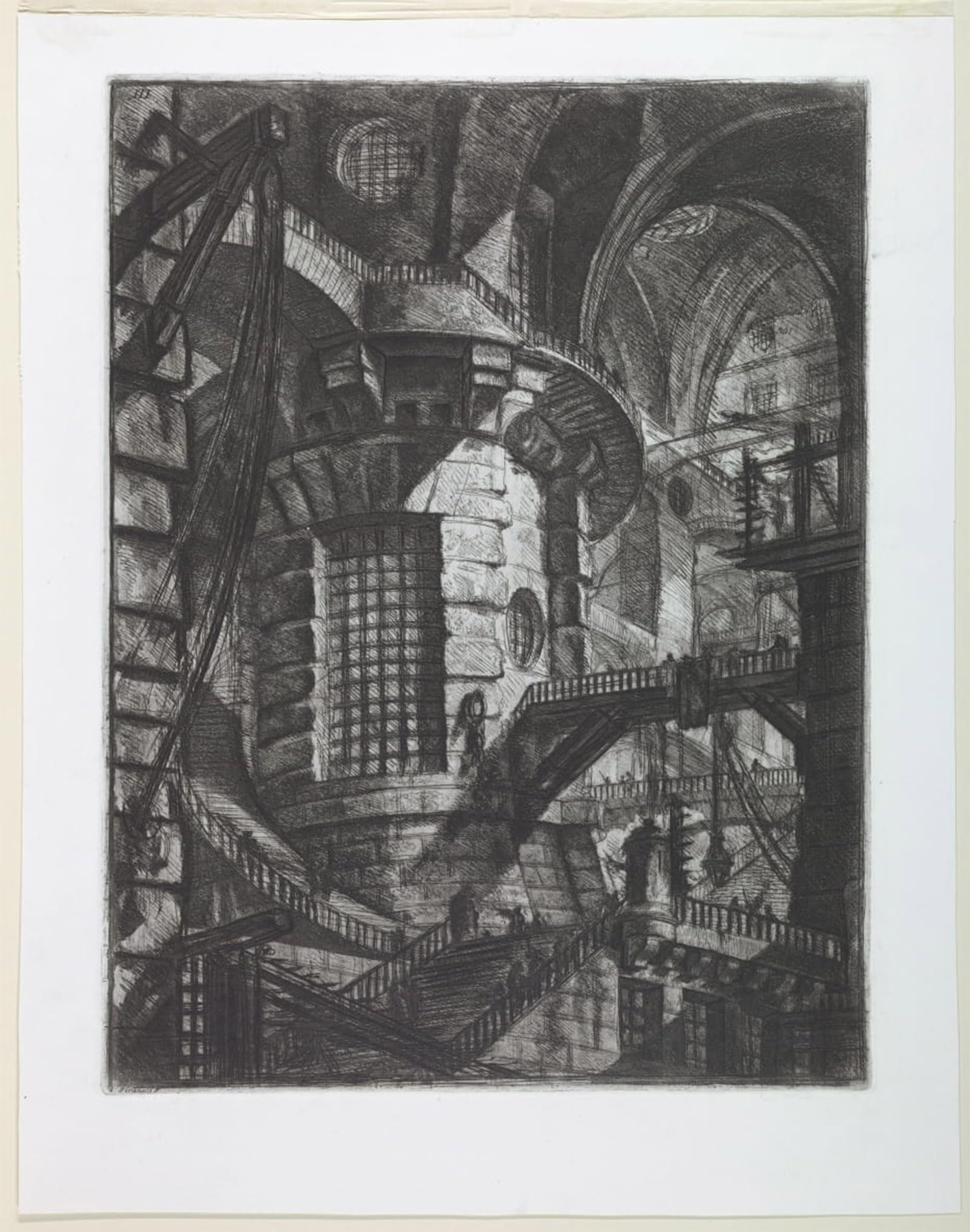 SERENDIPITP Aesthetic Poster Photo Wall Print Retro Picture Carceri Series Plate Iii by Battista Piranesi Modern Wall Artwork for Home Decor 60x90cm