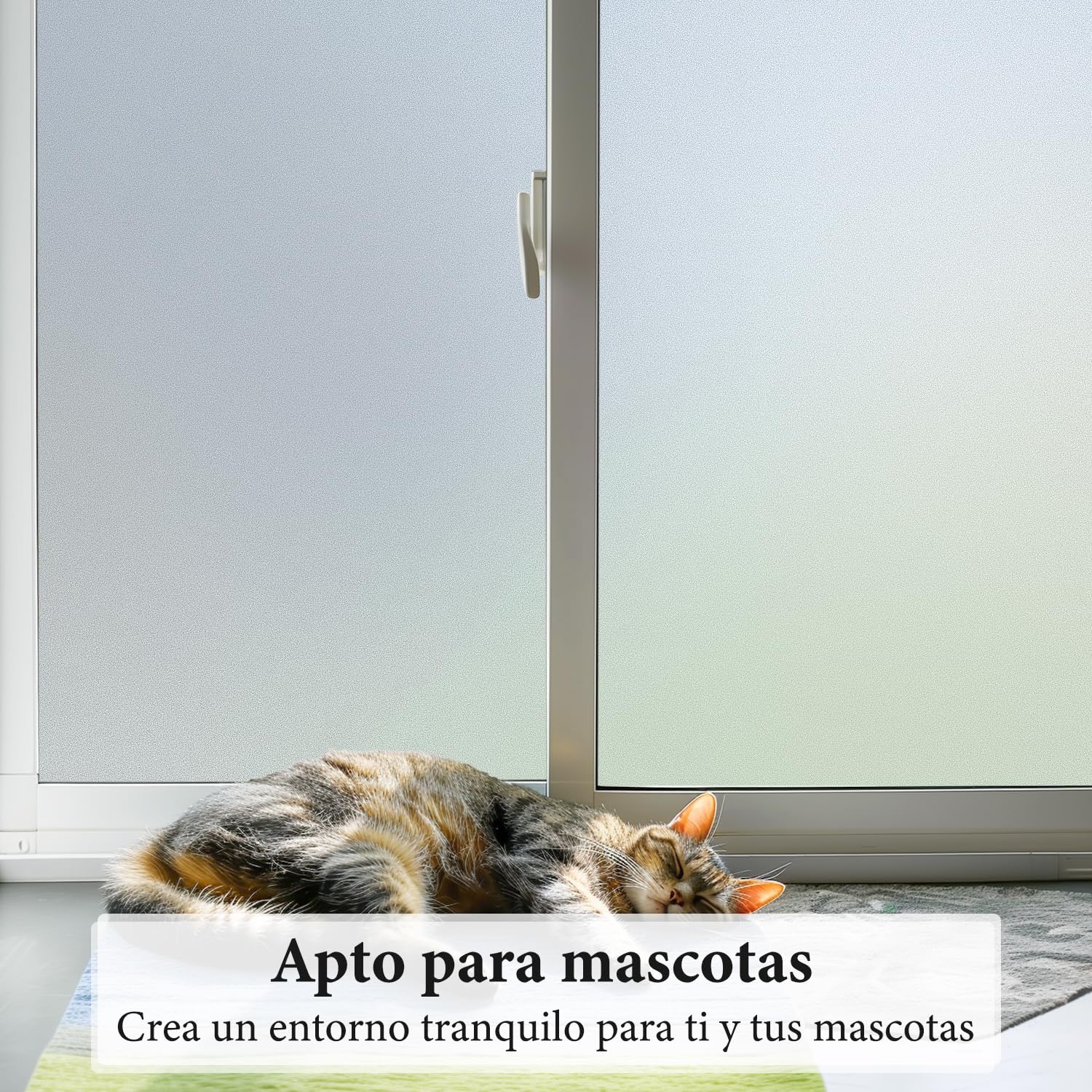 DUOFIRE Vinilo para Ventana de Privacidad Vinilo de Ventana Esmerilada Decorativa del Película de Ventana Autoadhesiva Sin Pegamento Película para Vidrio Anti-UV (60cm X 300cm, DS001)