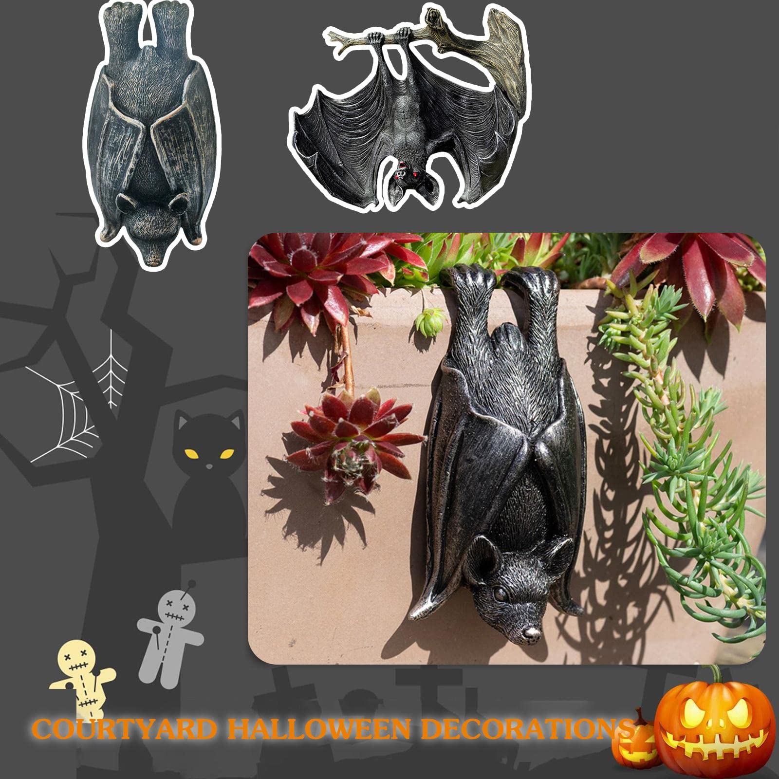 Amazon.co.jp: ハロウィン コウモリ 庭の彫像 お化け屋敷 DIY おもちゃ
