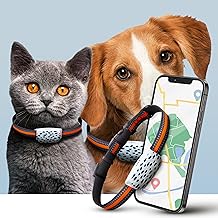 Acumen Track Smart GPS Tracker Collar for Dogs, Adult Cats, and Other Pets – Real-Time Tracking with Geo-Fencing Alerts Mobile App Subscription with 1 Year Replacement Warranty Smart Pet Tracker