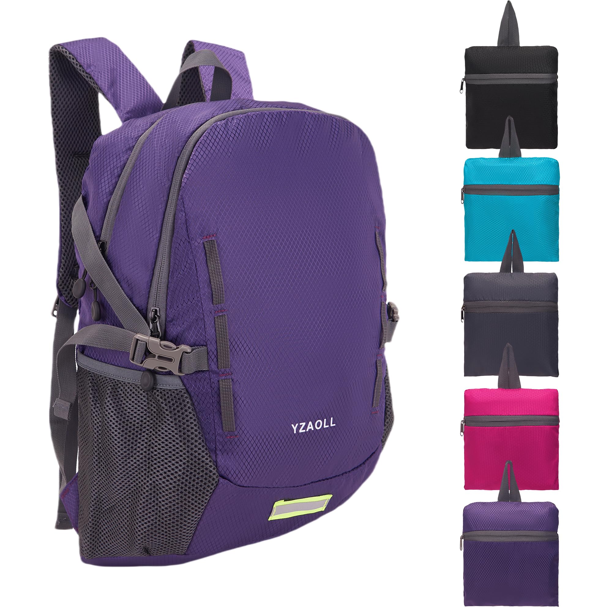 YZAOLL Ultra Lightweight Packable Backpack 20L Foldable Backpack Water Resistant Daypack for Women Men Travel Hiking Backpack