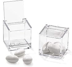 24 Pieces Cube Box for Confetti Plexiglass 4.5 cm x 4.5 cm x 4.5 cm DIY Favours