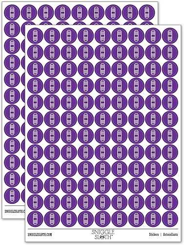 Miniatura 4 de Paquete de calcomanías redondas para lesiones médicas, acabado mate, tamaño de 0.50 pulgadas, color naranja