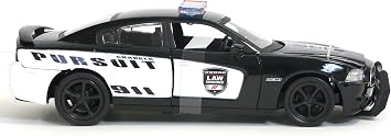 New Ray Dodge Charger Pursuit Diecast Police Car 1/24 Scale
